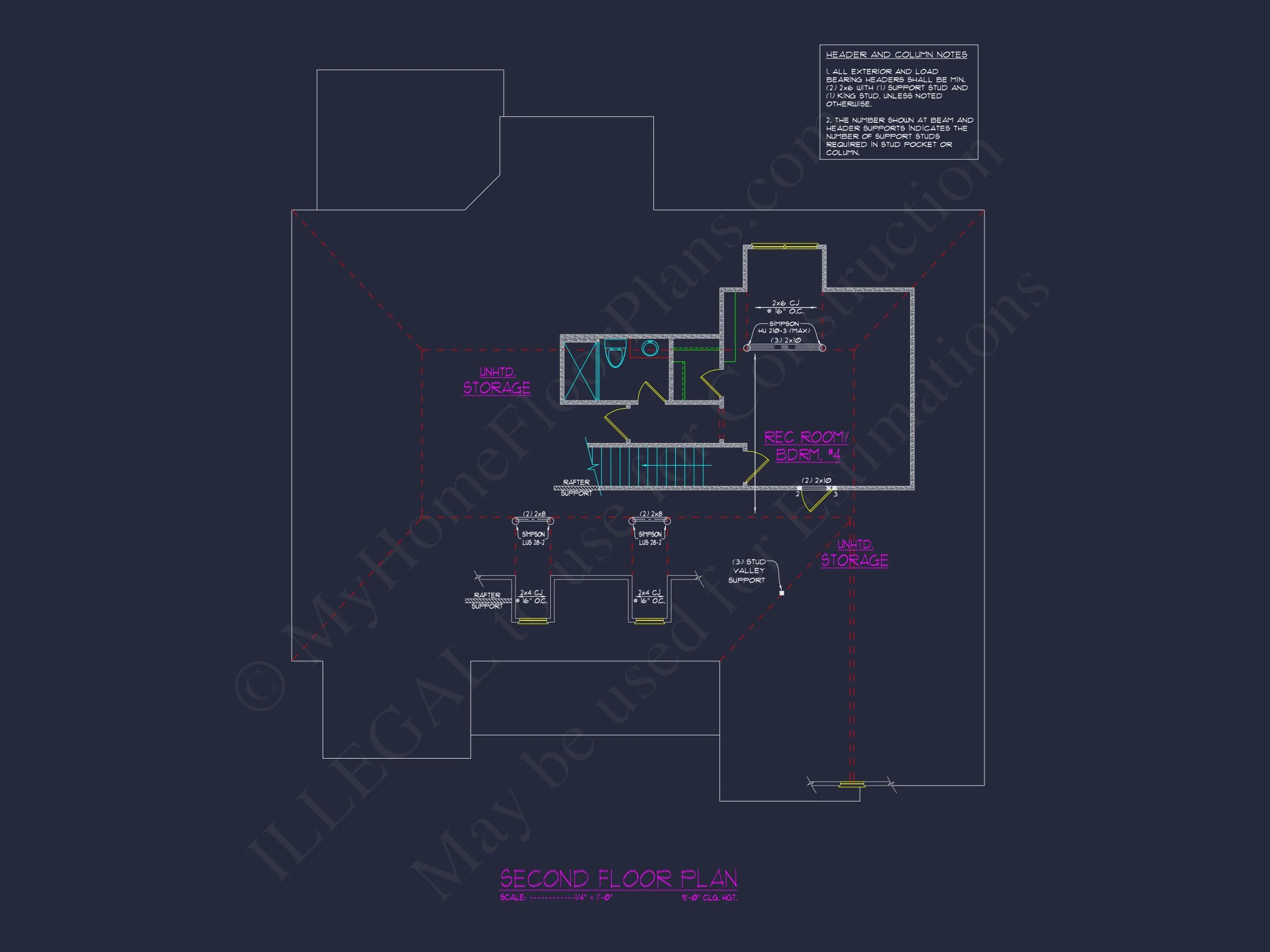 16-1440 HOUSE PLAN - Craftsman House Plan with Spacious Floor Designs & CAD Files 9 Craftsman house Plan with Spacious Floor Designs & CAD Files