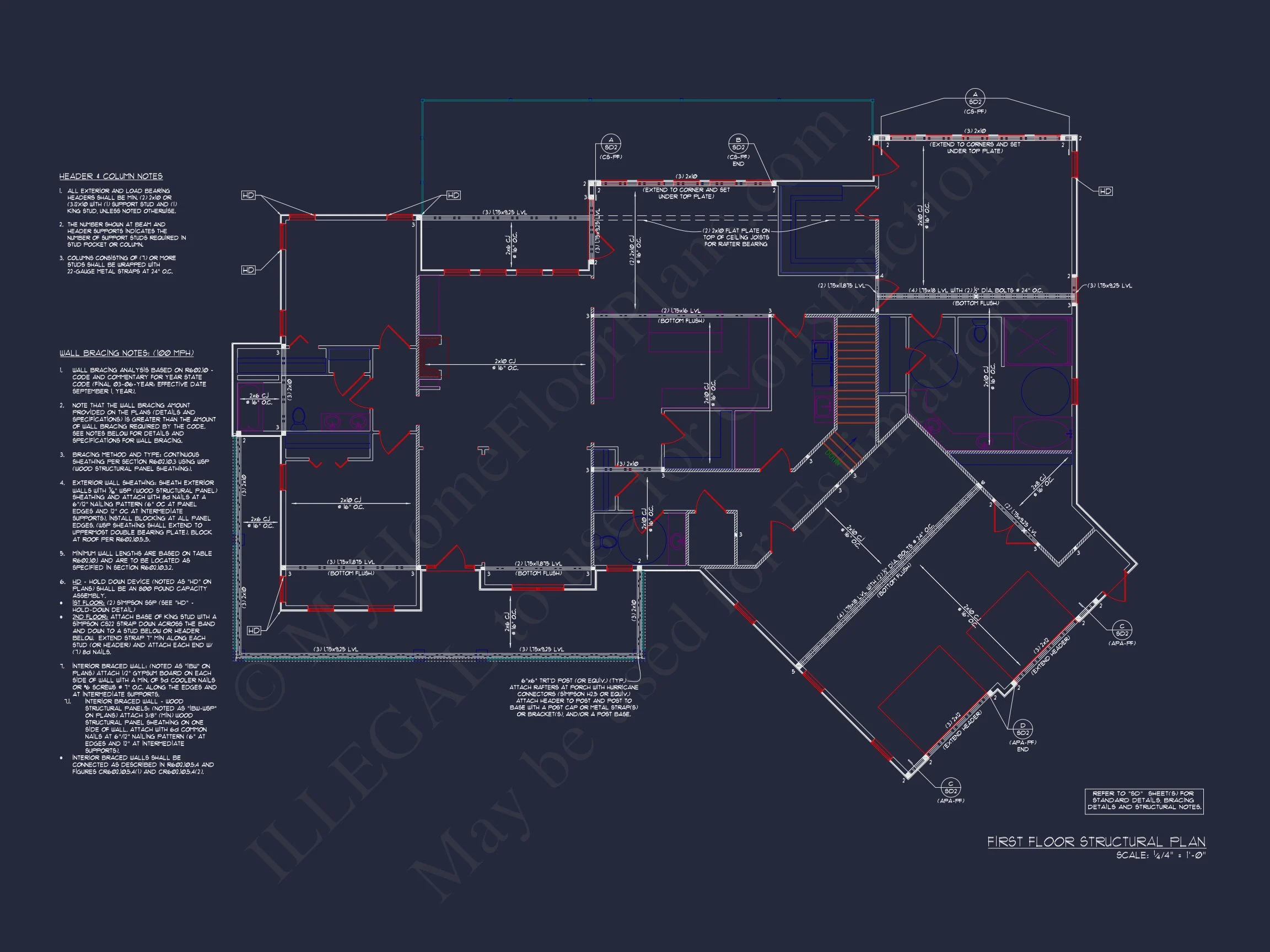 16-1394 HOUSE PLAN - Spacious House Plan with Angled Garage and Modern Blueprint 9 Spacious house Plan with Angled Garage and Modern Blueprint