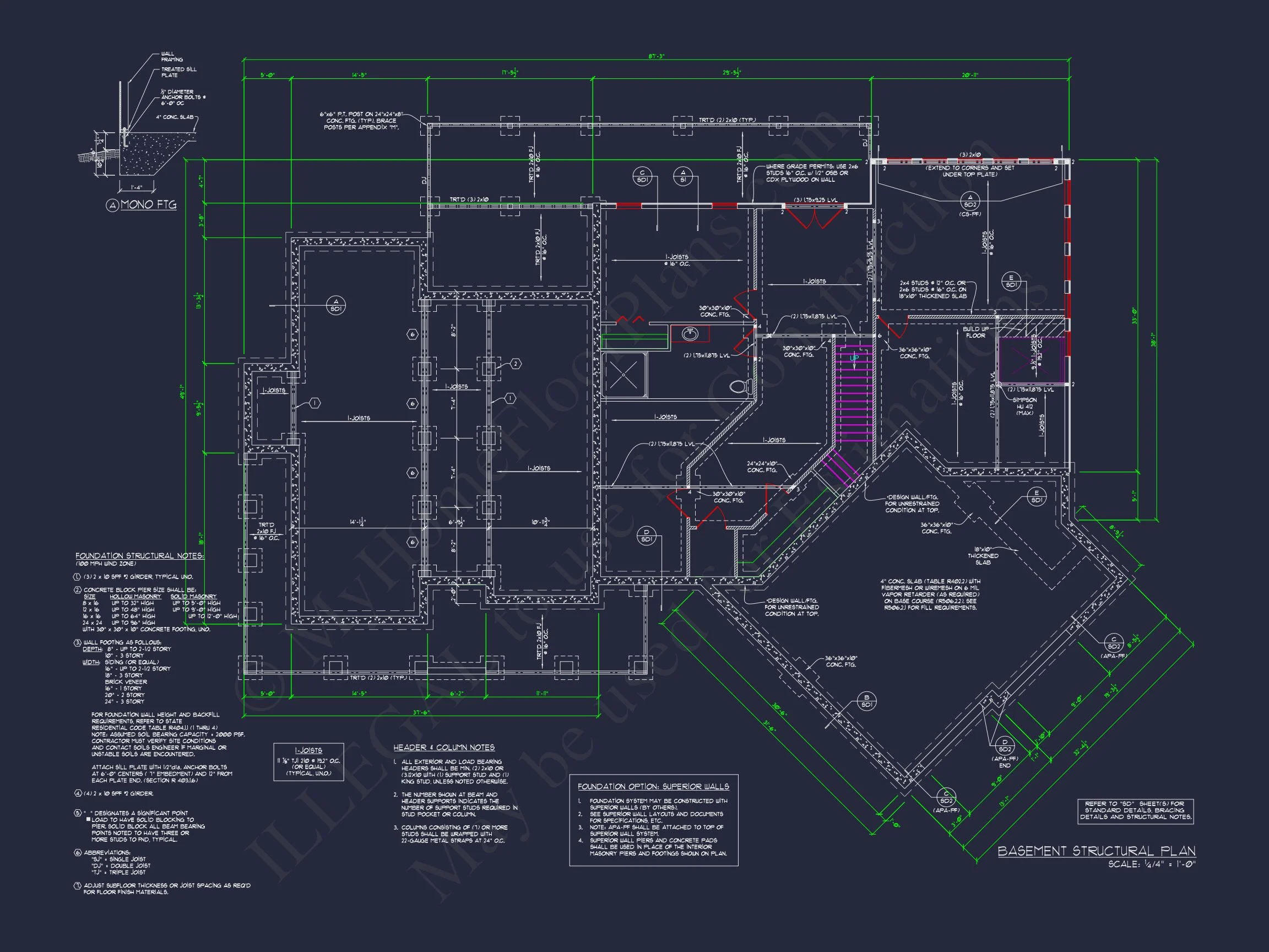 16-1394 HOUSE PLAN - Spacious House Plan with Angled Garage and Modern Blueprint 8 Spacious house Plan with Angled Garage and Modern Blueprint