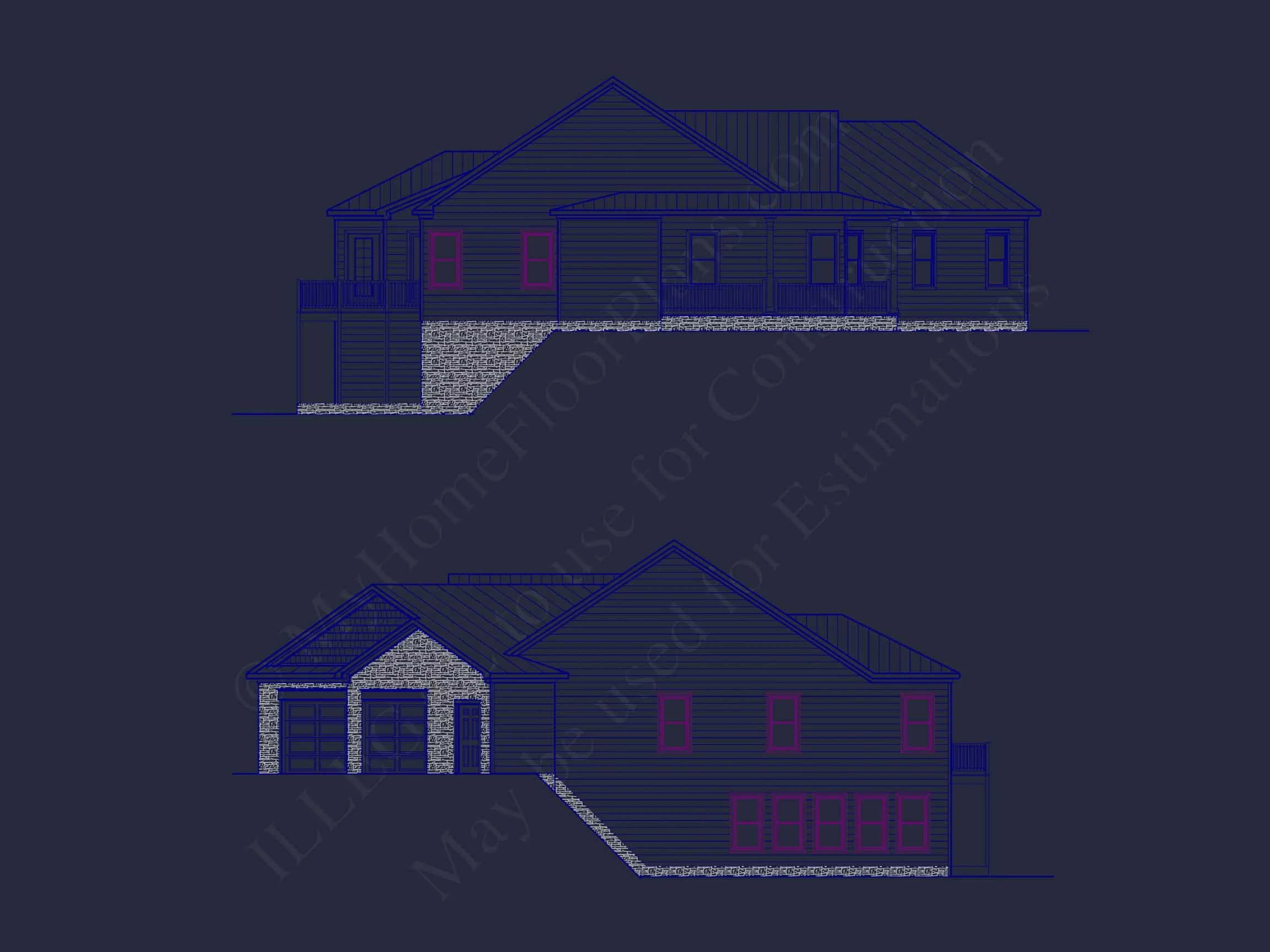 16-1394 HOUSE PLAN - Spacious House Plan with Angled Garage and Modern Blueprint 4 Spacious house Plan with Angled Garage and Modern Blueprint