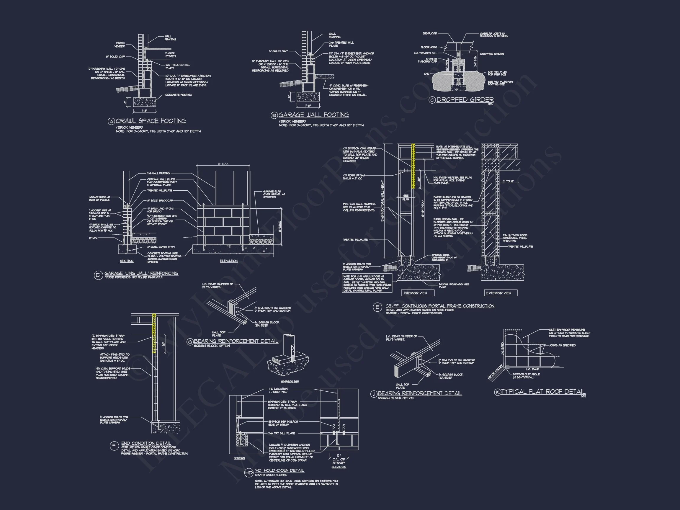 16-1304 HOUSE PLAN - French Country House Plan with 2 Floors, 4 Beds, & CAD Blueprint 18 French Country house Plan with 2 Floors, 4 Beds, & CAD Blueprint