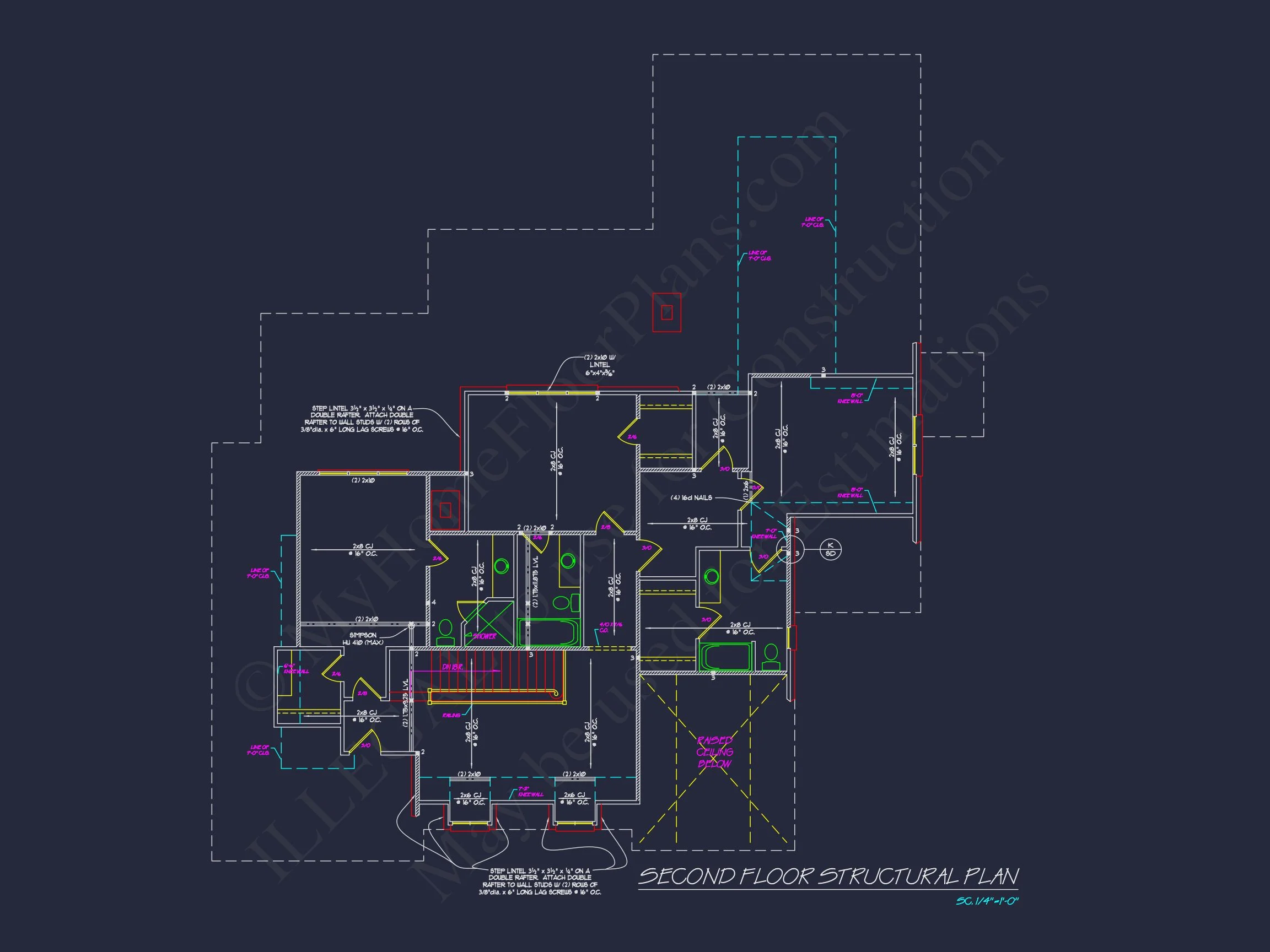 16-1304 HOUSE PLAN - French Country House Plan with 2 Floors, 4 Beds, & CAD Blueprint 16 French Country house Plan with 2 Floors, 4 Beds, & CAD Blueprint