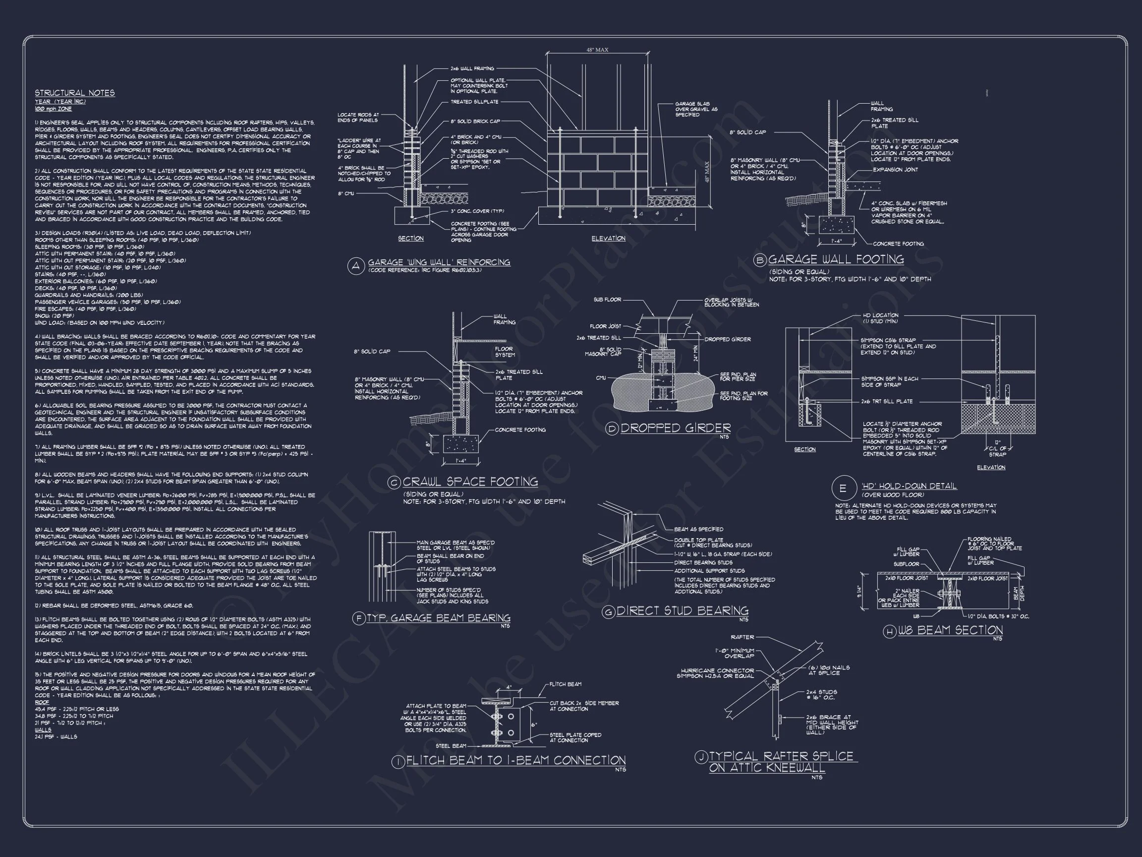 16-1292 HOUSE PLAN - Floor Plan with 2980 Sq. Ft. | Stunning 4 Bedroom CAD Designs 18 Stunning 4 Bedroom CAD Designs