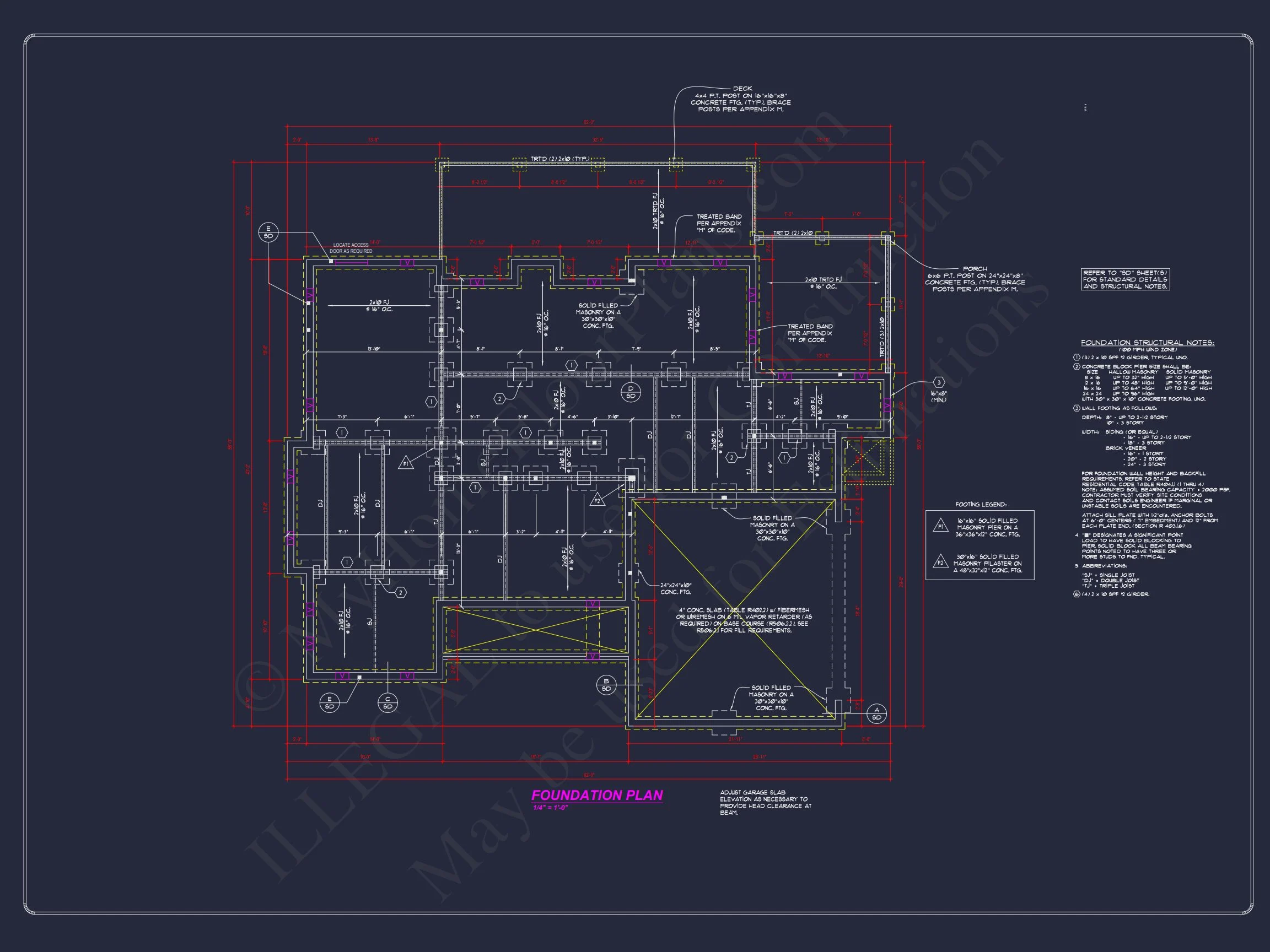 16-1292 HOUSE PLAN - Floor Plan with 2980 Sq. Ft. | Stunning 4 Bedroom CAD Designs 12 Stunning 4 Bedroom CAD Designs