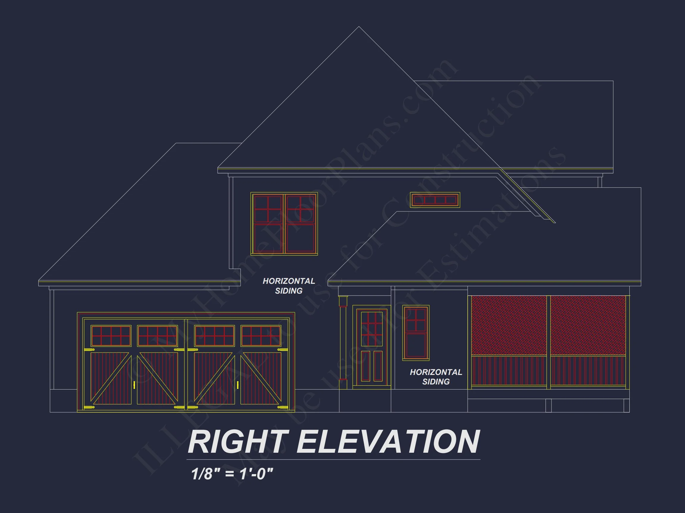 16-1292 HOUSE PLAN - Floor Plan with 2980 Sq. Ft. | Stunning 4 Bedroom CAD Designs 5 Floor Plan with 2980 Sq. Ft.