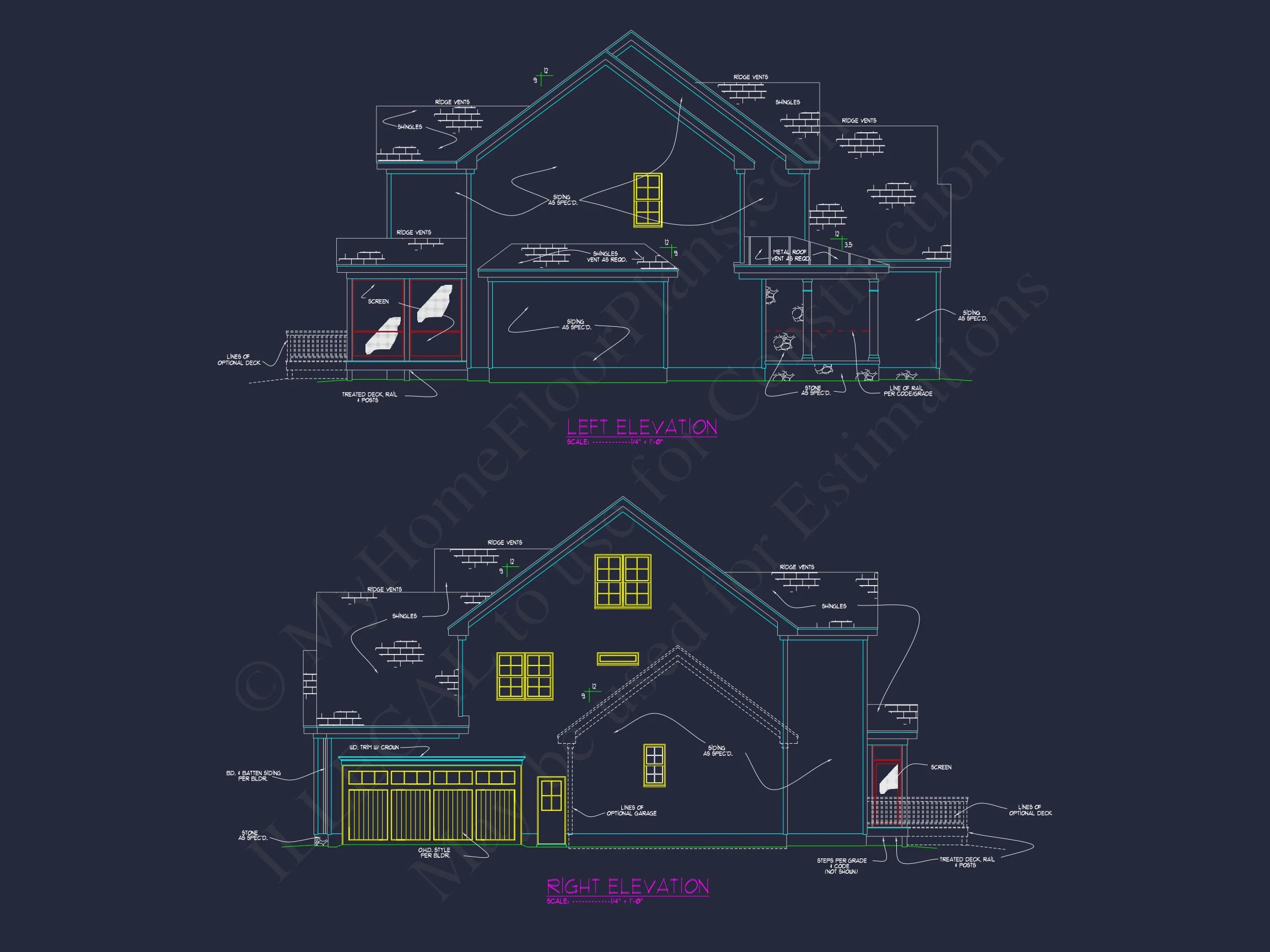 16-1290 HOUSE PLAN - Elegant House Floor Plan with CAD Blueprints and Architecture Designs 4 Elegant house Floor Plan with CAD Blueprints and Architecture Designs