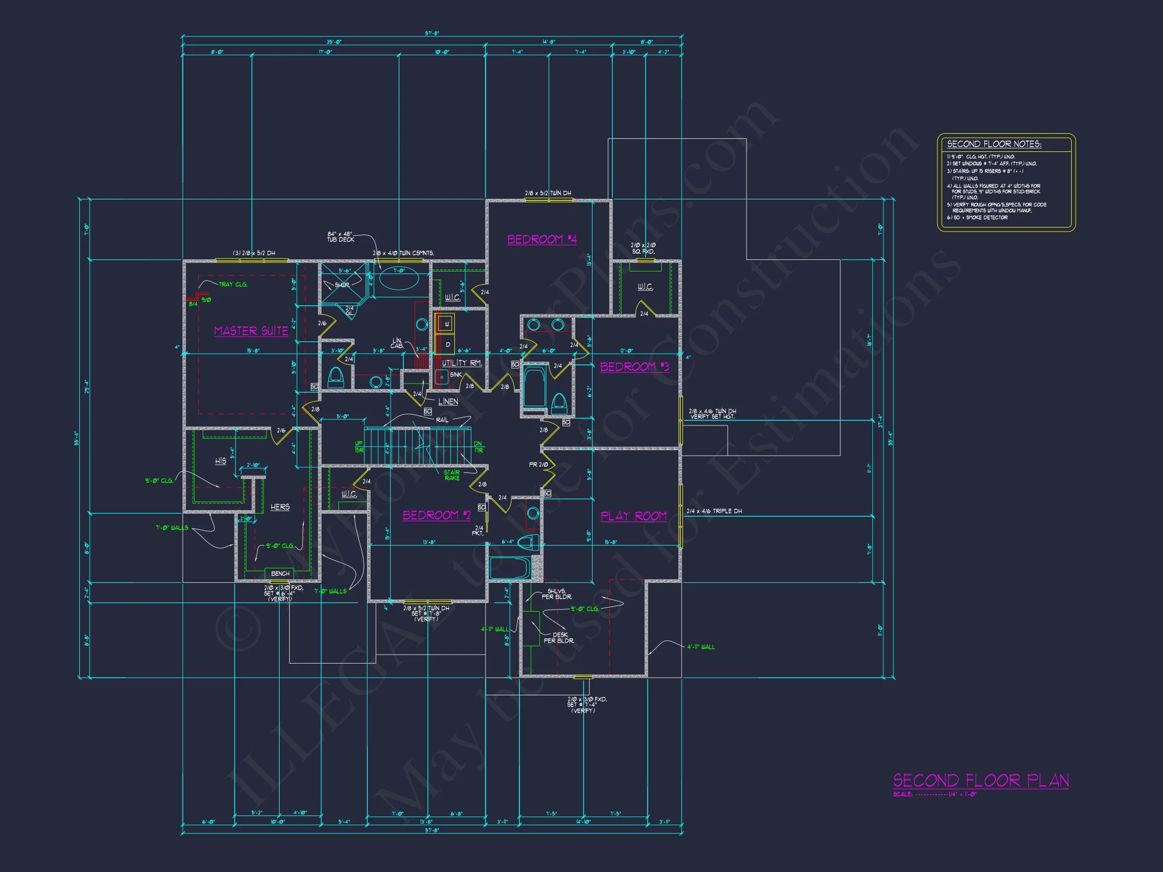 16-1204 HOUSE PLAN - Craftsman House Plan with 4 Bedrooms & Vaulted Ceilings 10 Craftsman house Plan with 4 Bedrooms & Vaulted Ceilings