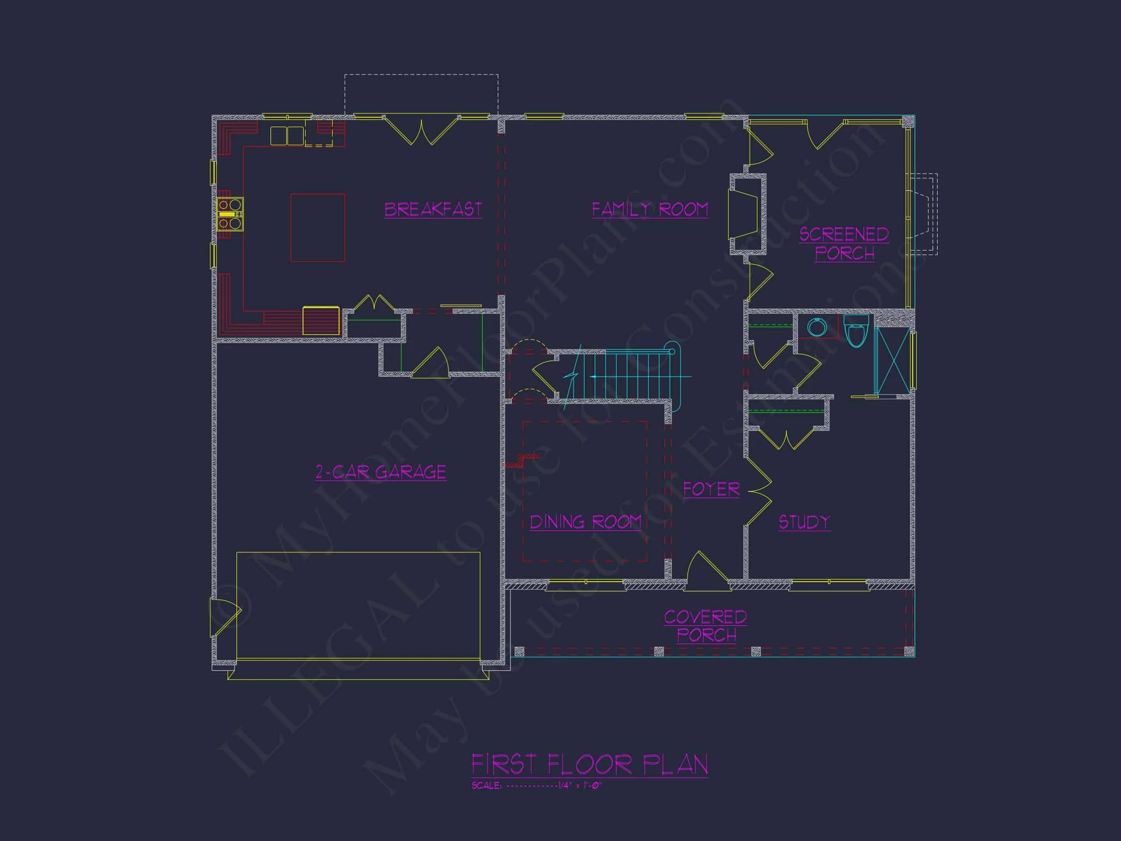 16-1175B HOUSE PLAN - Elegant House Floor Plan with CAD Designs and Modern Features 5 Elegant house Floor Plan with CAD Designs and Modern Features