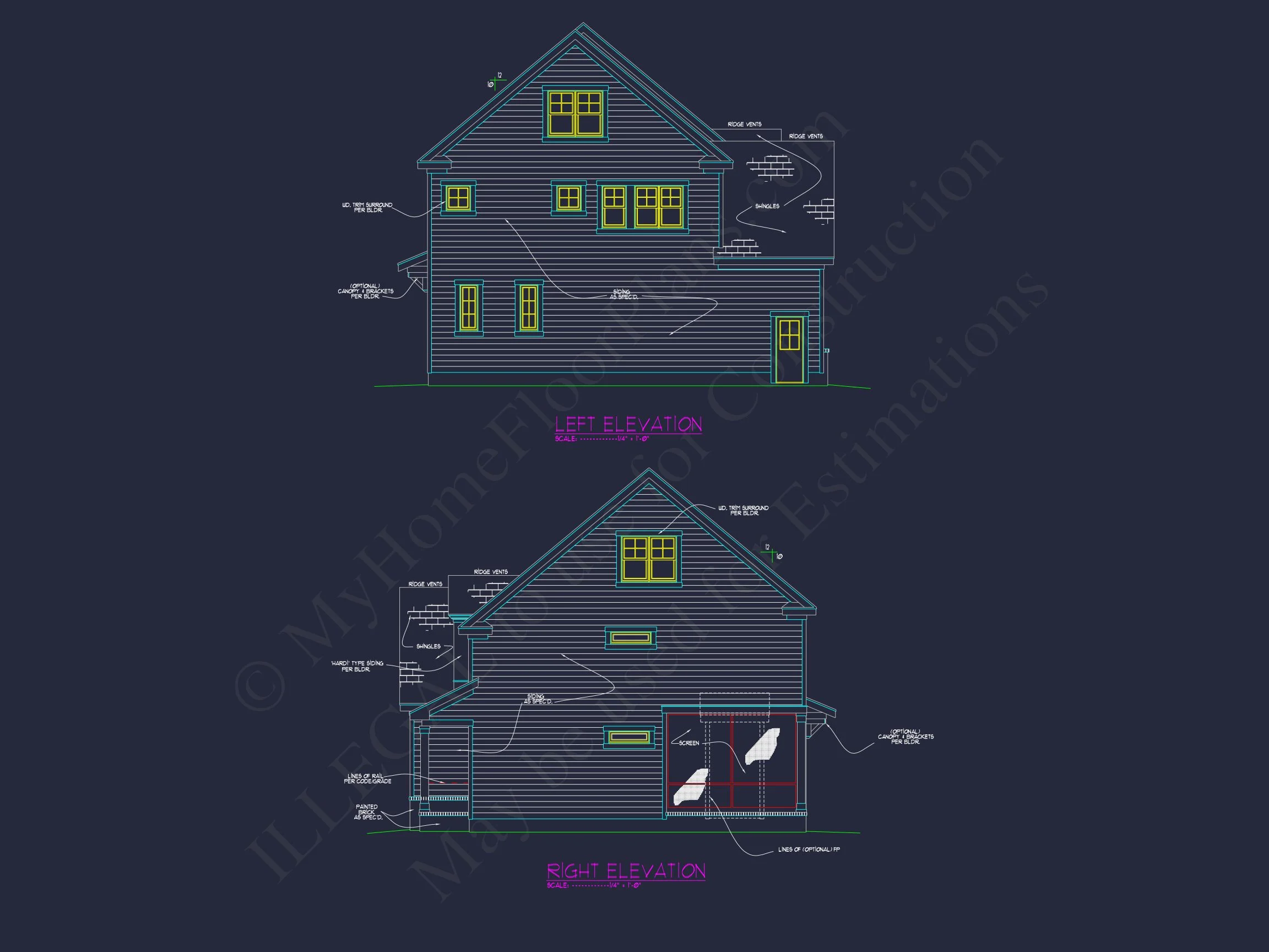 16-1175B HOUSE PLAN - Elegant House Floor Plan with CAD Designs and Modern Features 4 Elegant house Floor Plan with CAD Designs and Modern Features