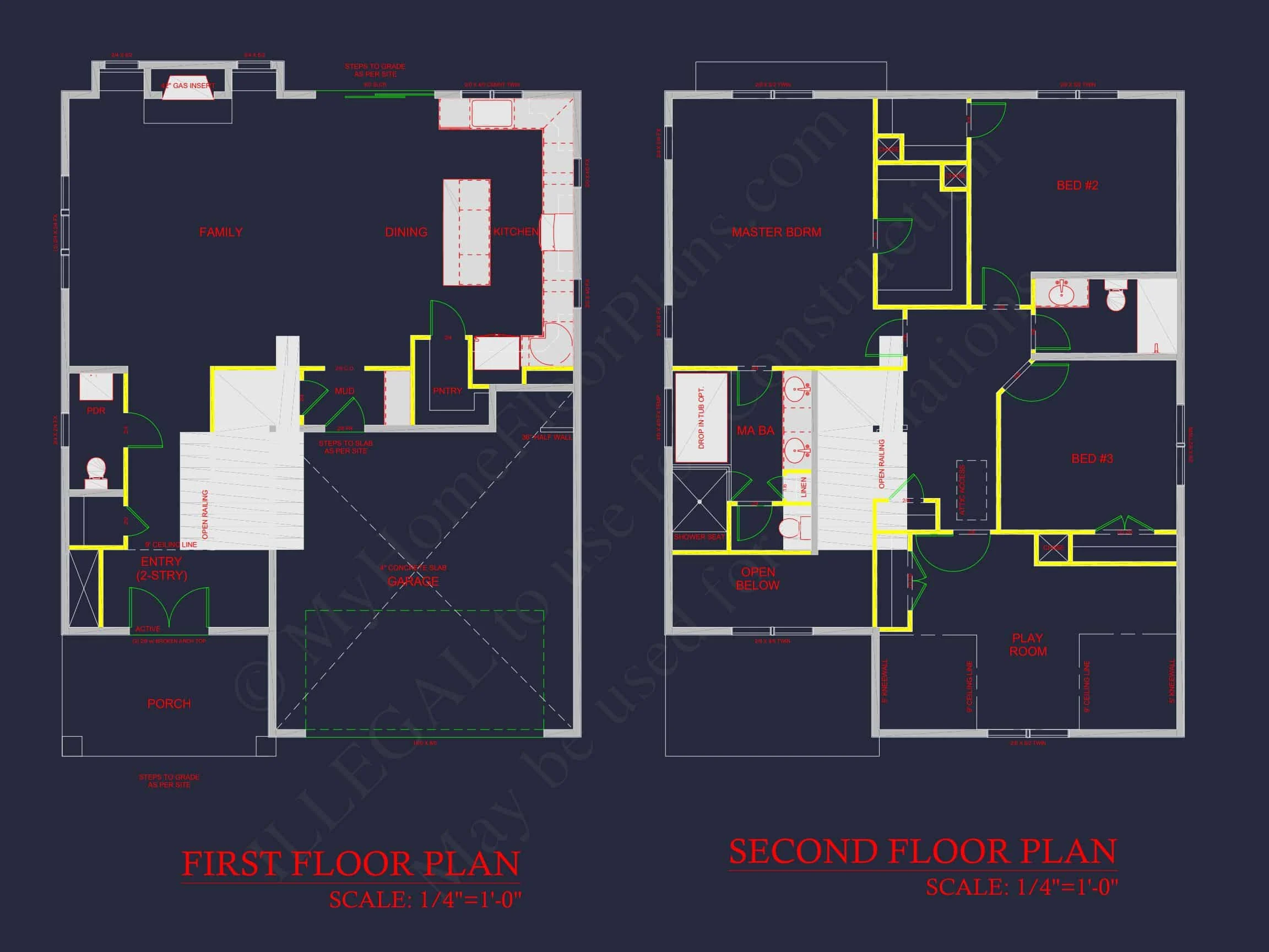 16-1142 HOUSE PLAN - Transitional Farmhouse House Plan with Spacious Floor Layout 7 Transitional Farmhouse house Plan with Spacious Floor Layout