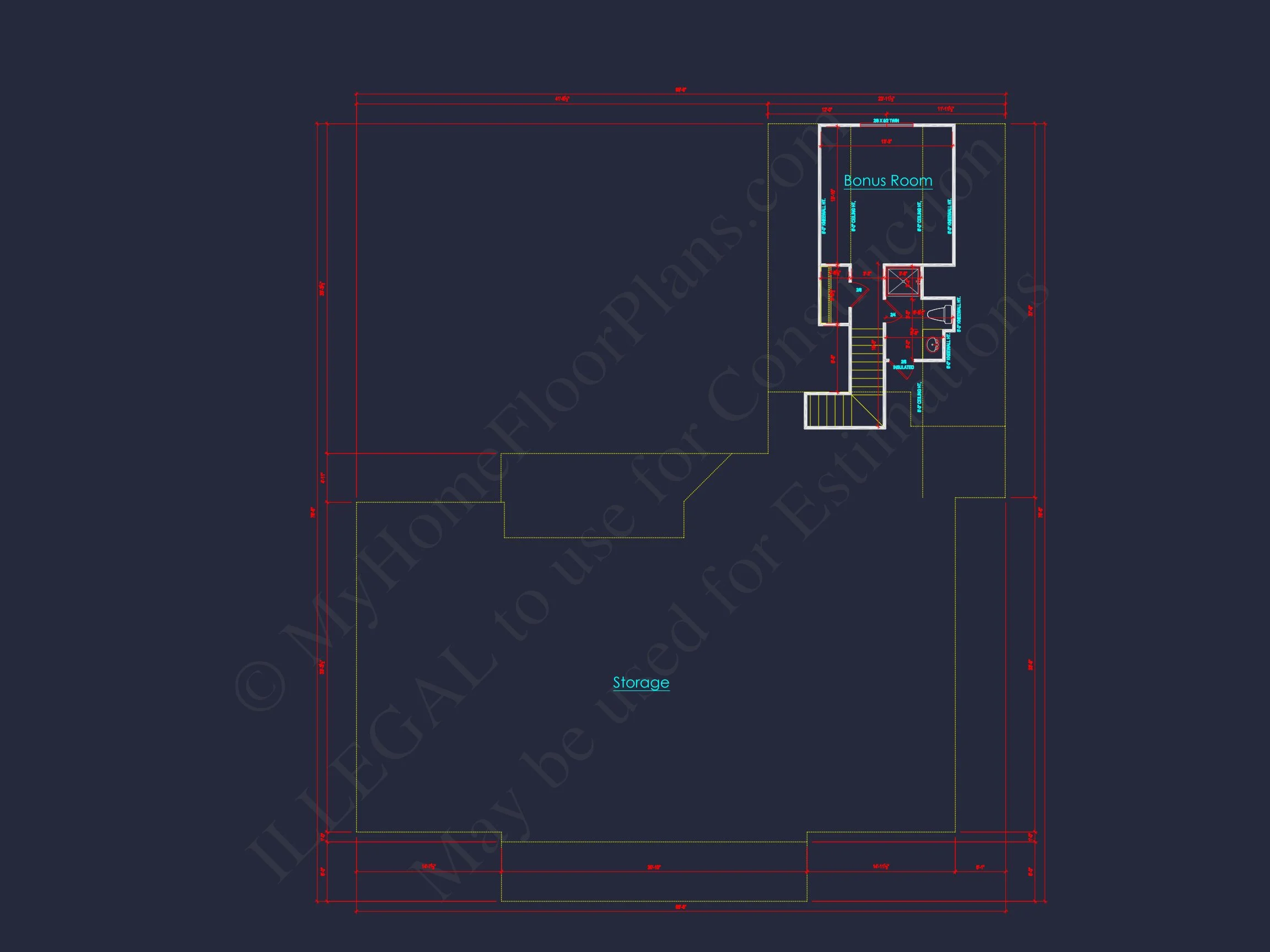 16-1095 HOUSE PLAN - Elegant Southern House Plan with CAD Blueprint Designs 9 Elegant Southern house Plan with CAD Blueprint Designs