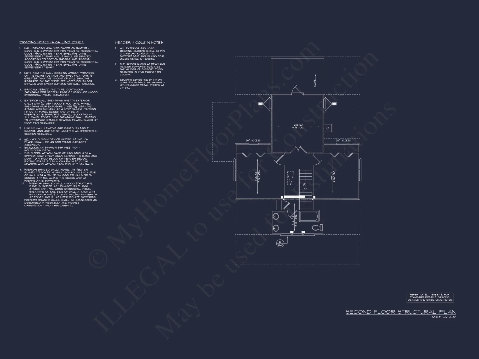 Beach house Blueprint with CAD Designs and Floor Plans