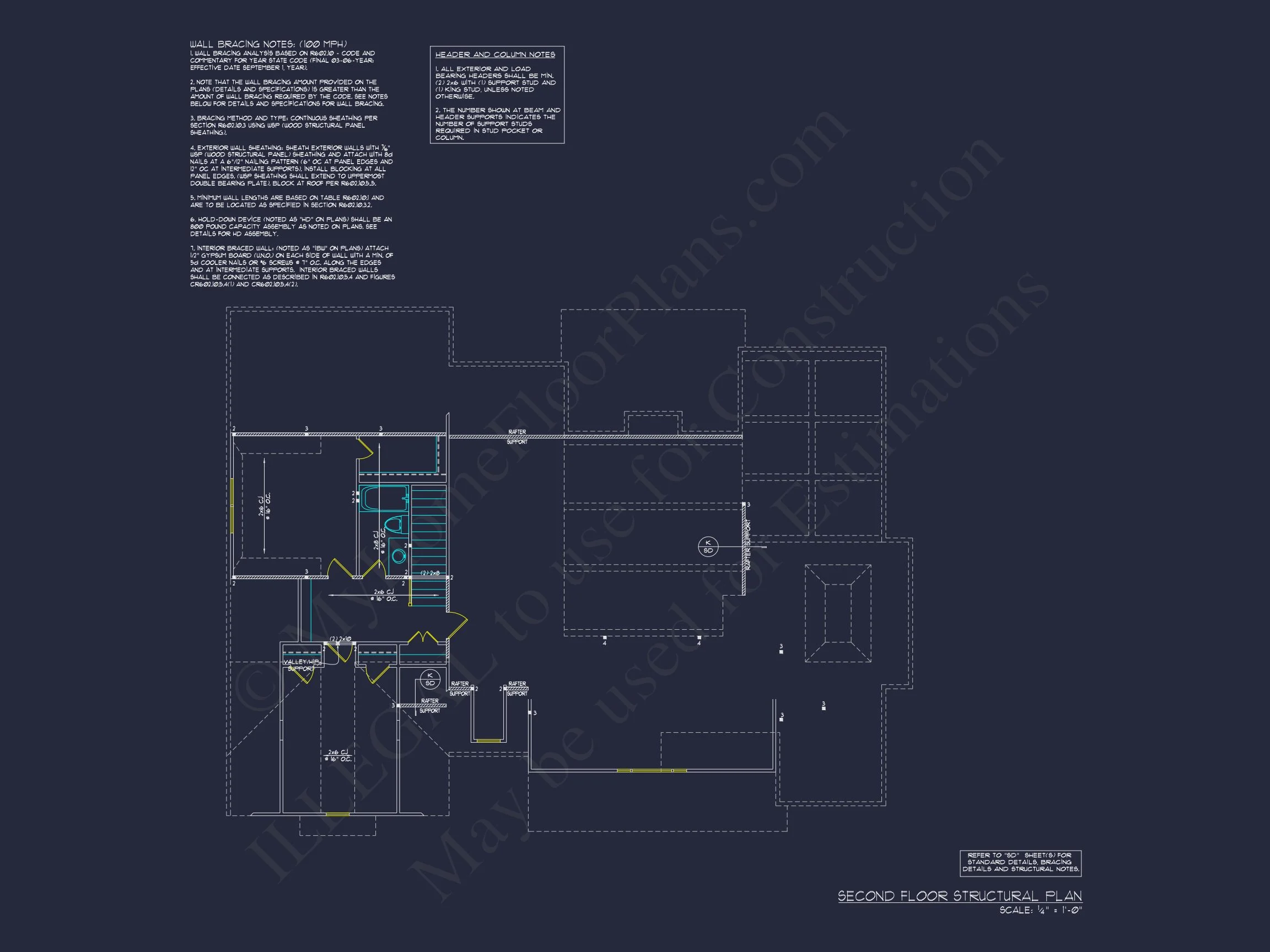 16-1066B HOUSE PLAN - Stunning 2-Story House Plan with Detailed Blueprint Designs 11 Stunning 2-Story house Plan with Detailed Blueprint Designs