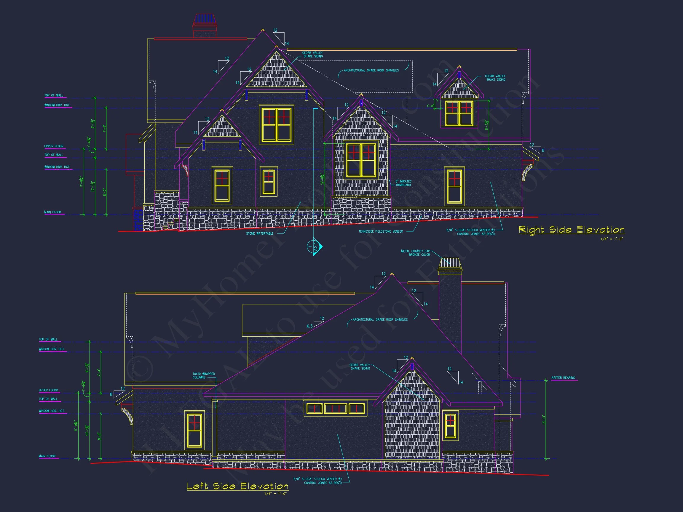 15-2074 HOUSE PLAN - Charming Craftsman House Plan with Rear Garage & CAD Designs 3 Charming Craftsman house Plan with Rear Garage & CAD Designs