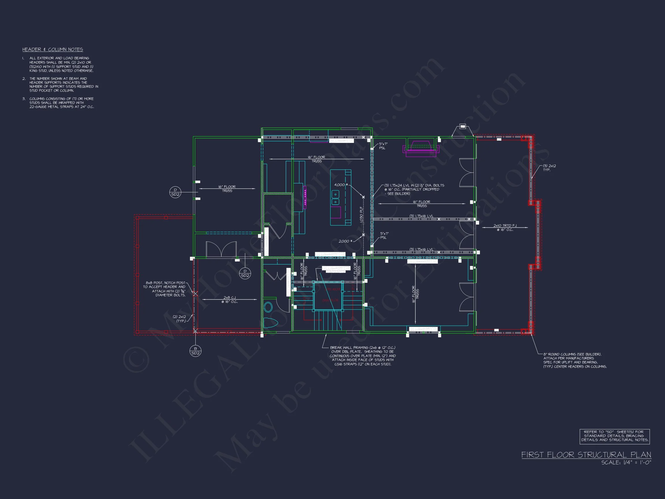 15-1991 HOUSE PLAN - Modern Beach House Plan with 4 Floors, CAD Blueprint & Designs 18 Modern Beach house Plan with 4 Floors, CAD Blueprint & Designs