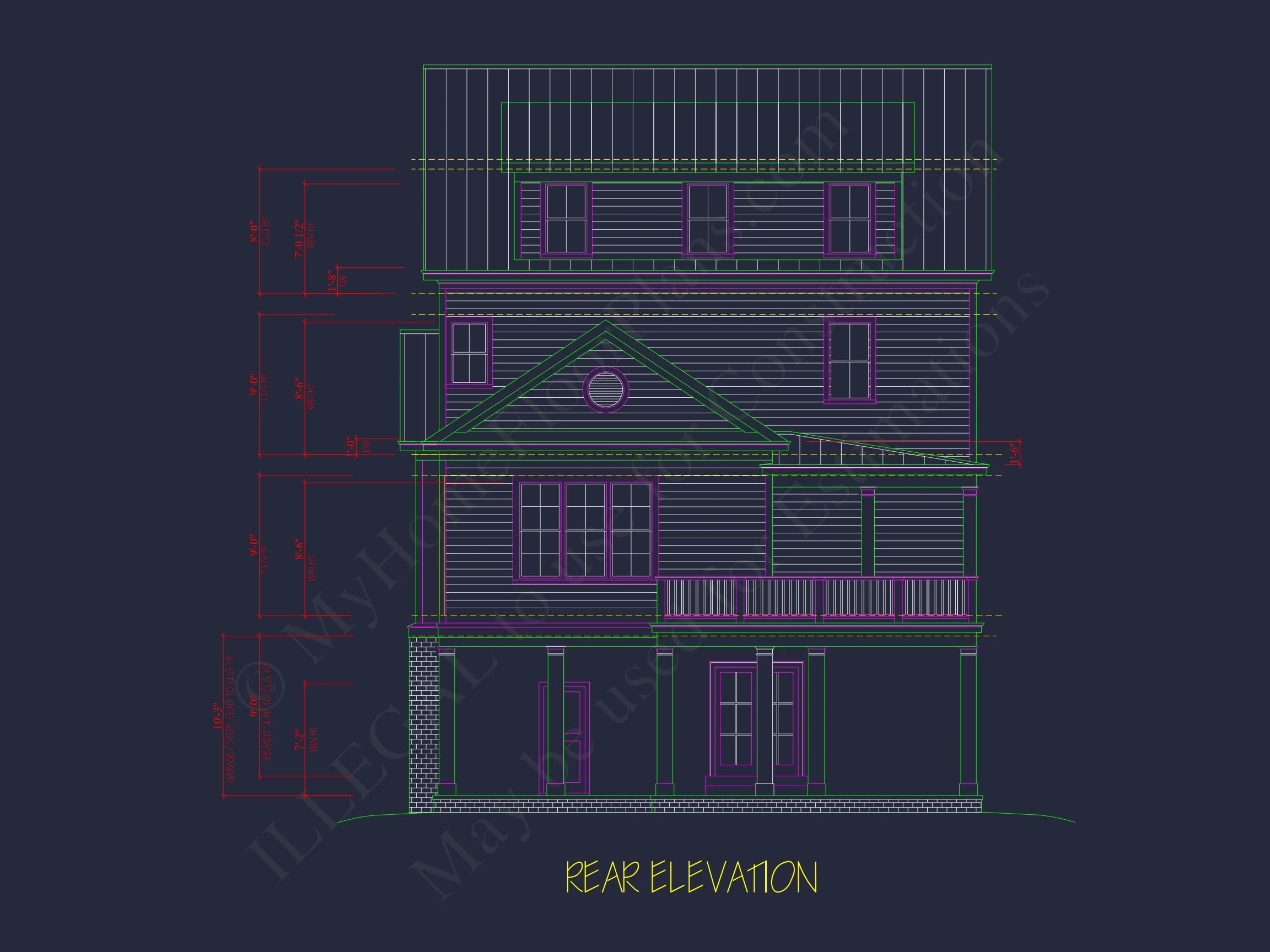 15-1991 HOUSE PLAN - Modern Beach House Plan with 4 Floors, CAD Blueprint & Designs 5 Modern Beach house Plan with 4 Floors, CAD Blueprint & Designs