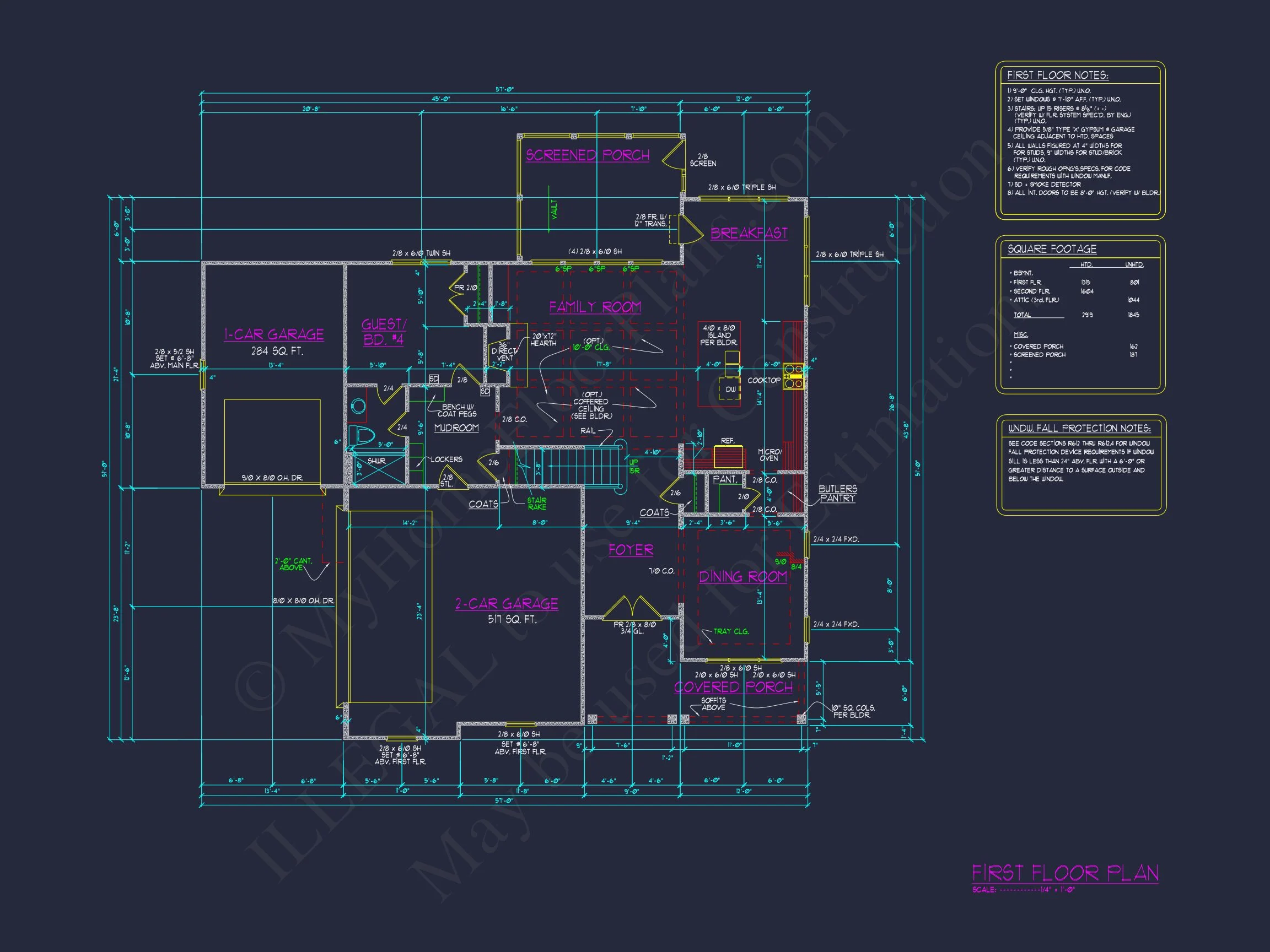 15-1920 HOUSE PLAN - Craftsman House Design with CAD Floor Plans and Blueprints 35 Craftsman house Design with CAD Floor Plans and Blueprints