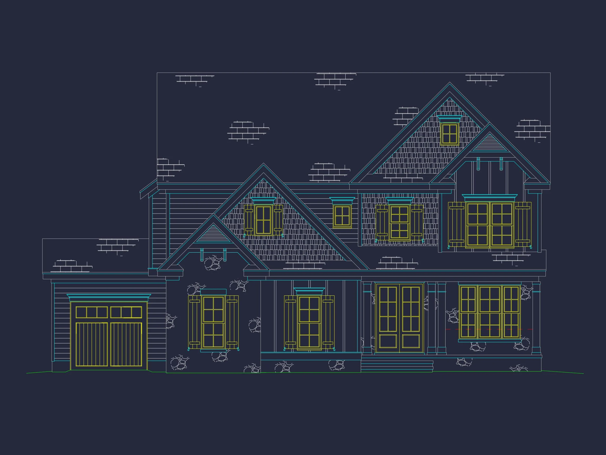 15-1920 HOUSE PLAN - Craftsman House Design with CAD Floor Plans and Blueprints 29 Craftsman house Design with CAD Floor Plans and Blueprints