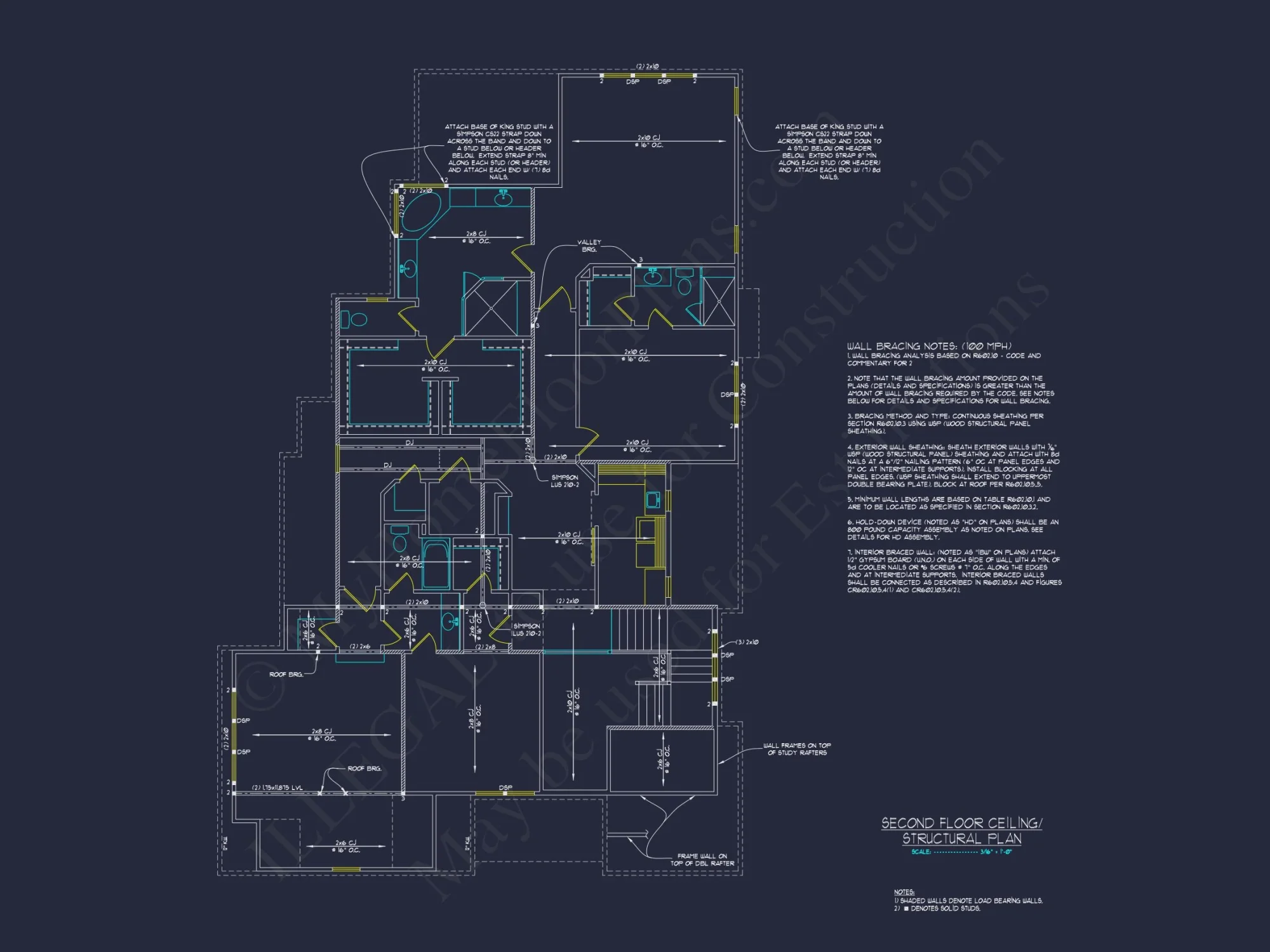 Modern house Design with Detailed Floor Plan and CAD Blueprints