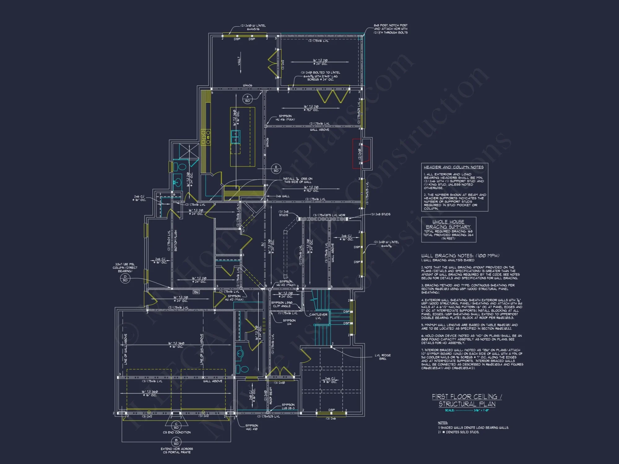 Modern house Design with Detailed Floor Plan and CAD Blueprints