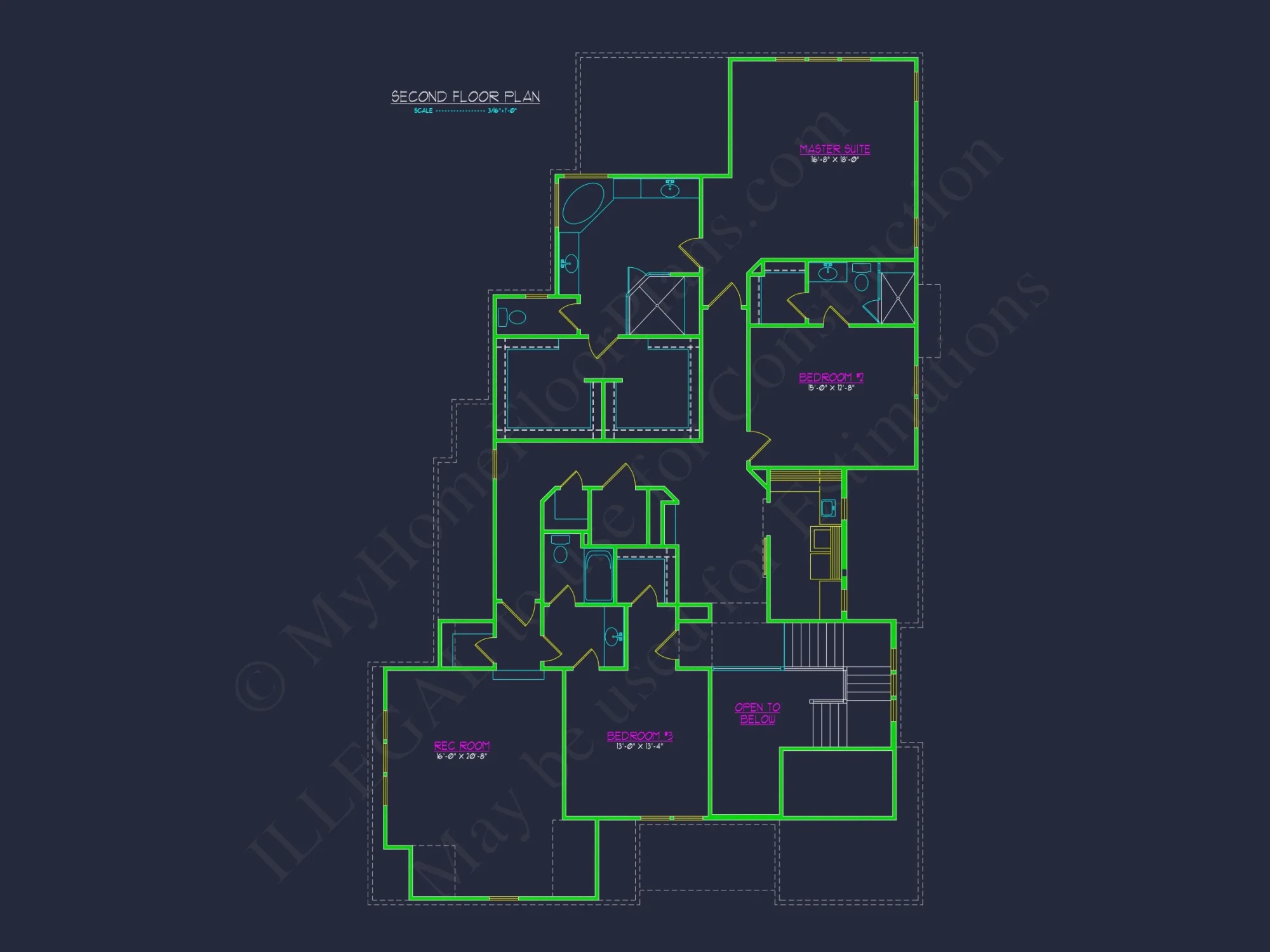 Modern house Design with Detailed Floor Plan and CAD Blueprints