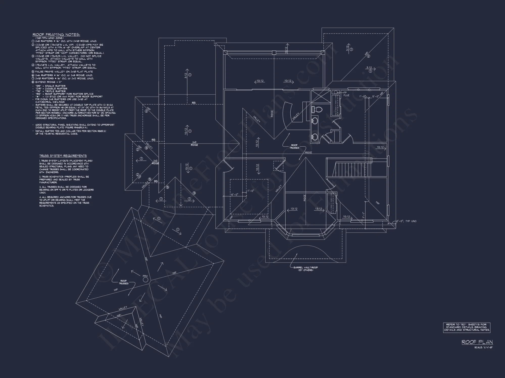 Detailed house Plan With Floor Plans, Blueprints & CAD Designs