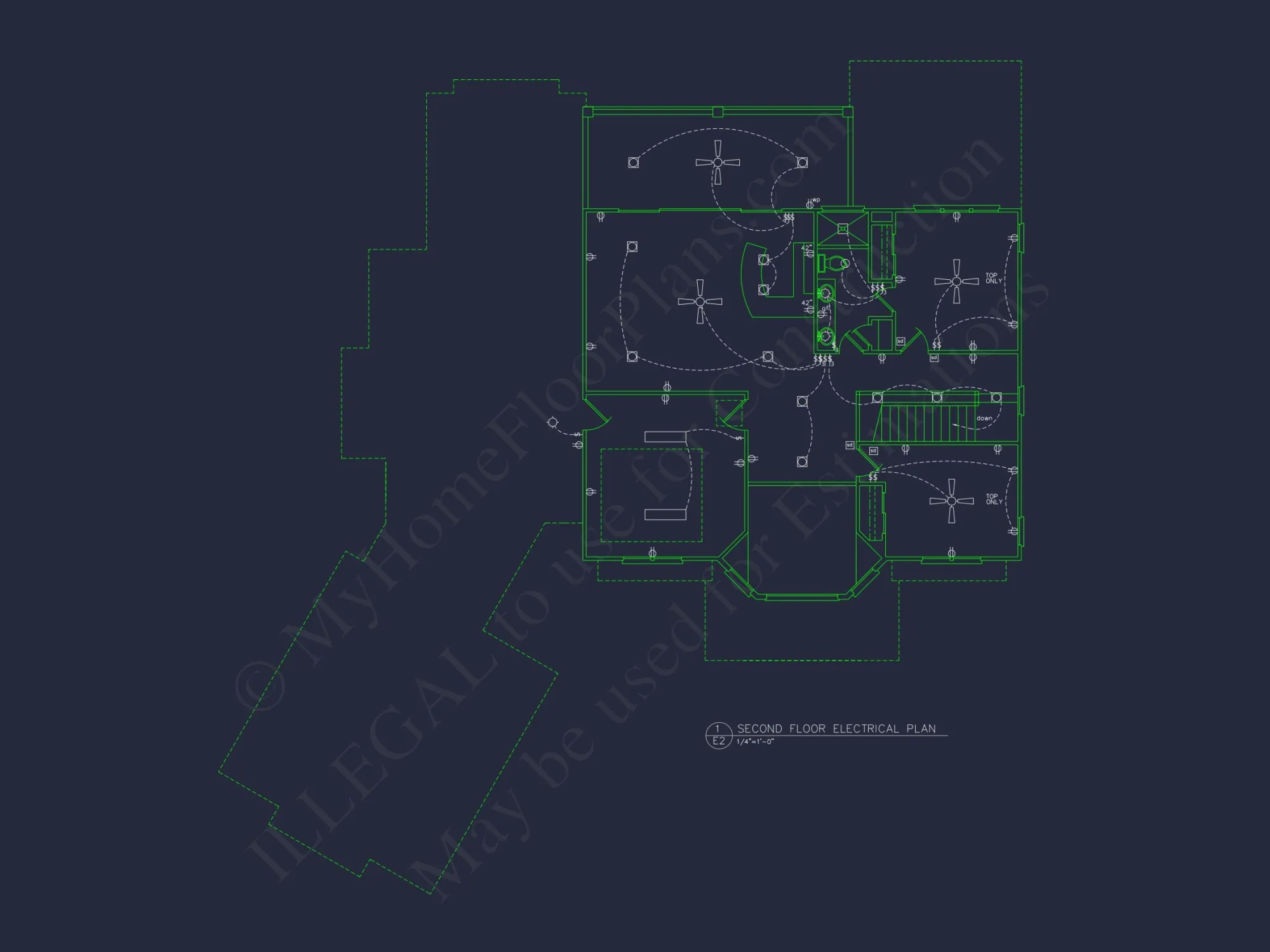 Detailed house Plan With Floor Plans, Blueprints & CAD Designs