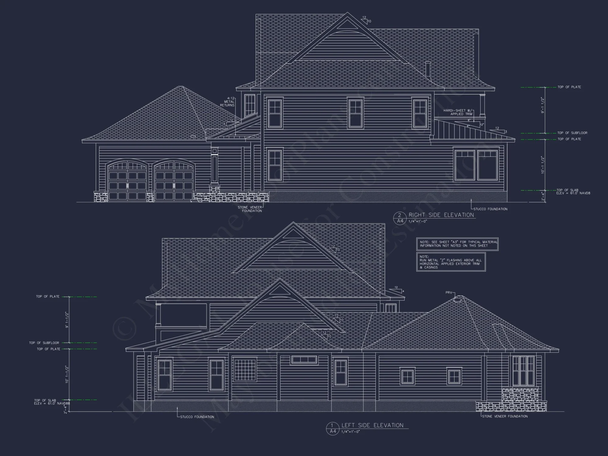 Detailed house Plan With Floor Plans, Blueprints & CAD Designs