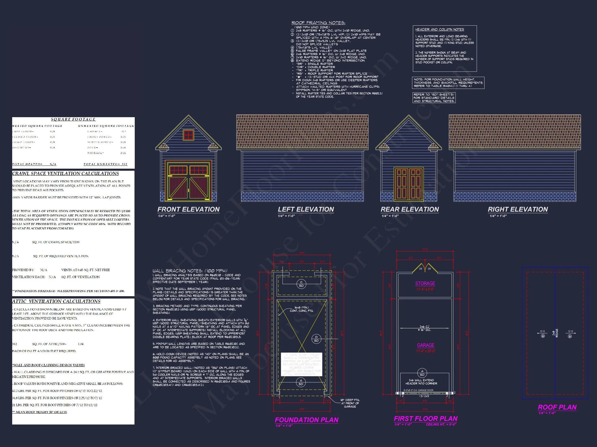 15-1837 HOUSE PLAN - Spacious 1.5-Story Craftsman House Plan with Floor Blueprint 13 Spacious 1.5-Story Craftsman house Plan with Floor Blueprint