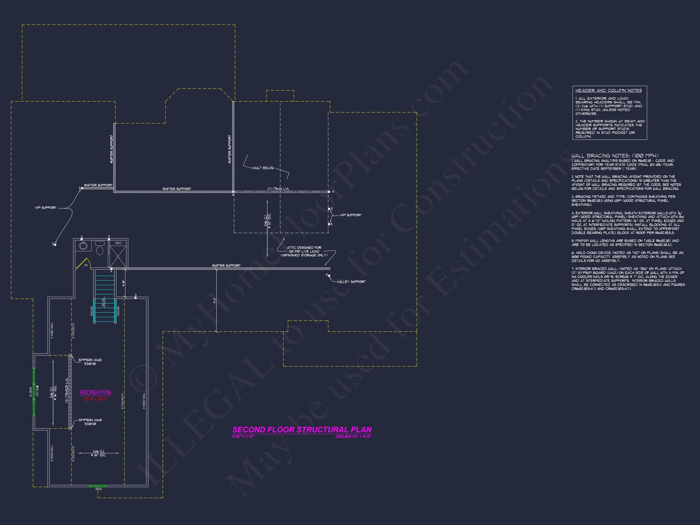 15-1837 HOUSE PLAN - Spacious 1.5-Story Craftsman House Plan with Floor Blueprint 9 Spacious 1.5-Story Craftsman house Plan with Floor Blueprint