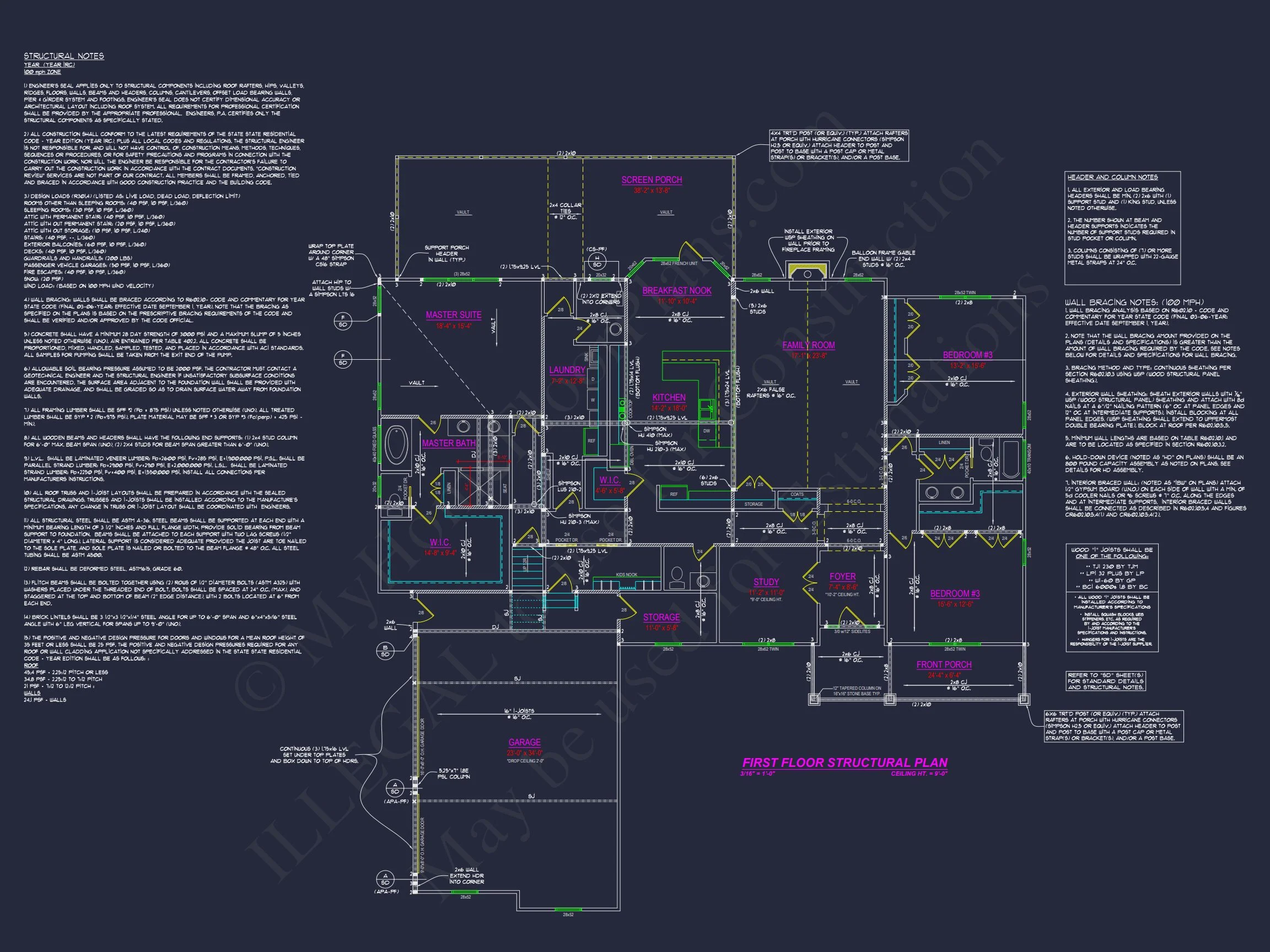 15-1837 HOUSE PLAN - Spacious 1.5-Story Craftsman House Plan with Floor Blueprint 8 Spacious 1.5-Story Craftsman house Plan with Floor Blueprint