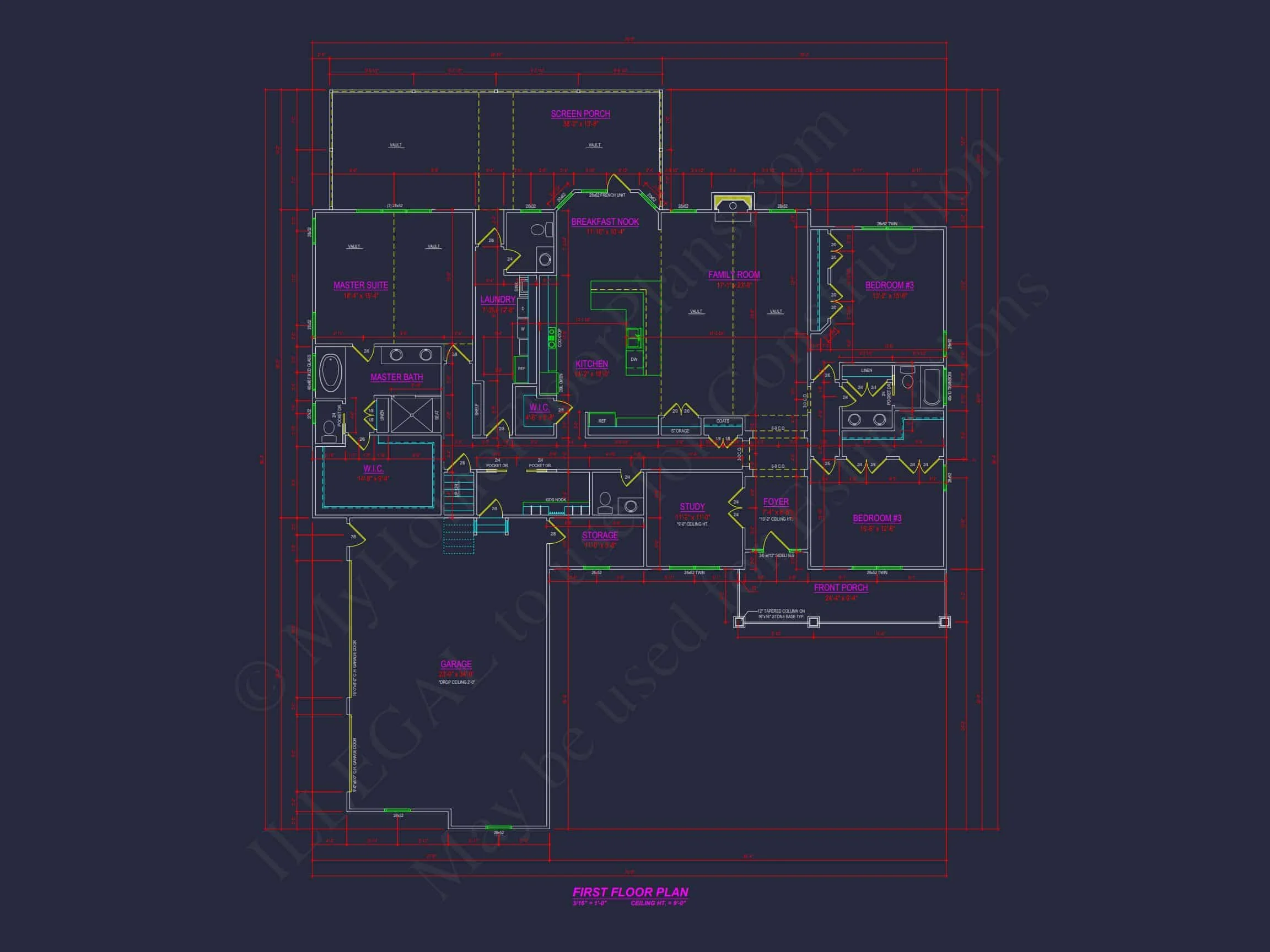 15-1837 HOUSE PLAN - Spacious 1.5-Story Craftsman House Plan with Floor Blueprint 5 Spacious 1.5-Story Craftsman house Plan with Floor Blueprint