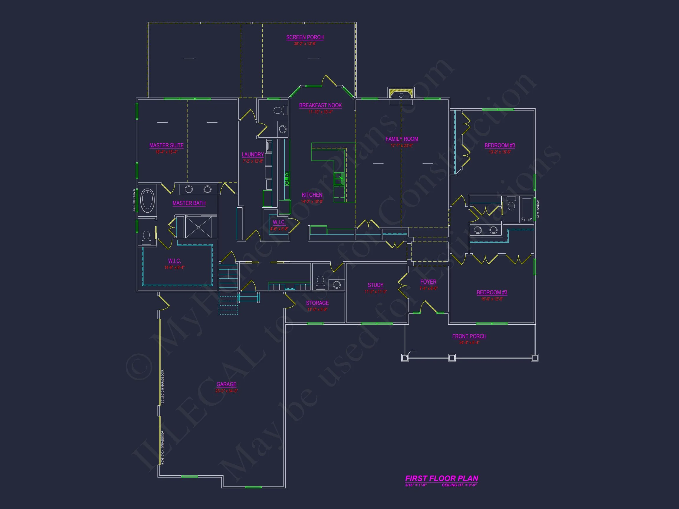 15-1837 HOUSE PLAN - Spacious 1.5-Story Craftsman House Plan with Floor Blueprint 3 Spacious 1.5-Story Craftsman house Plan with Floor Blueprint