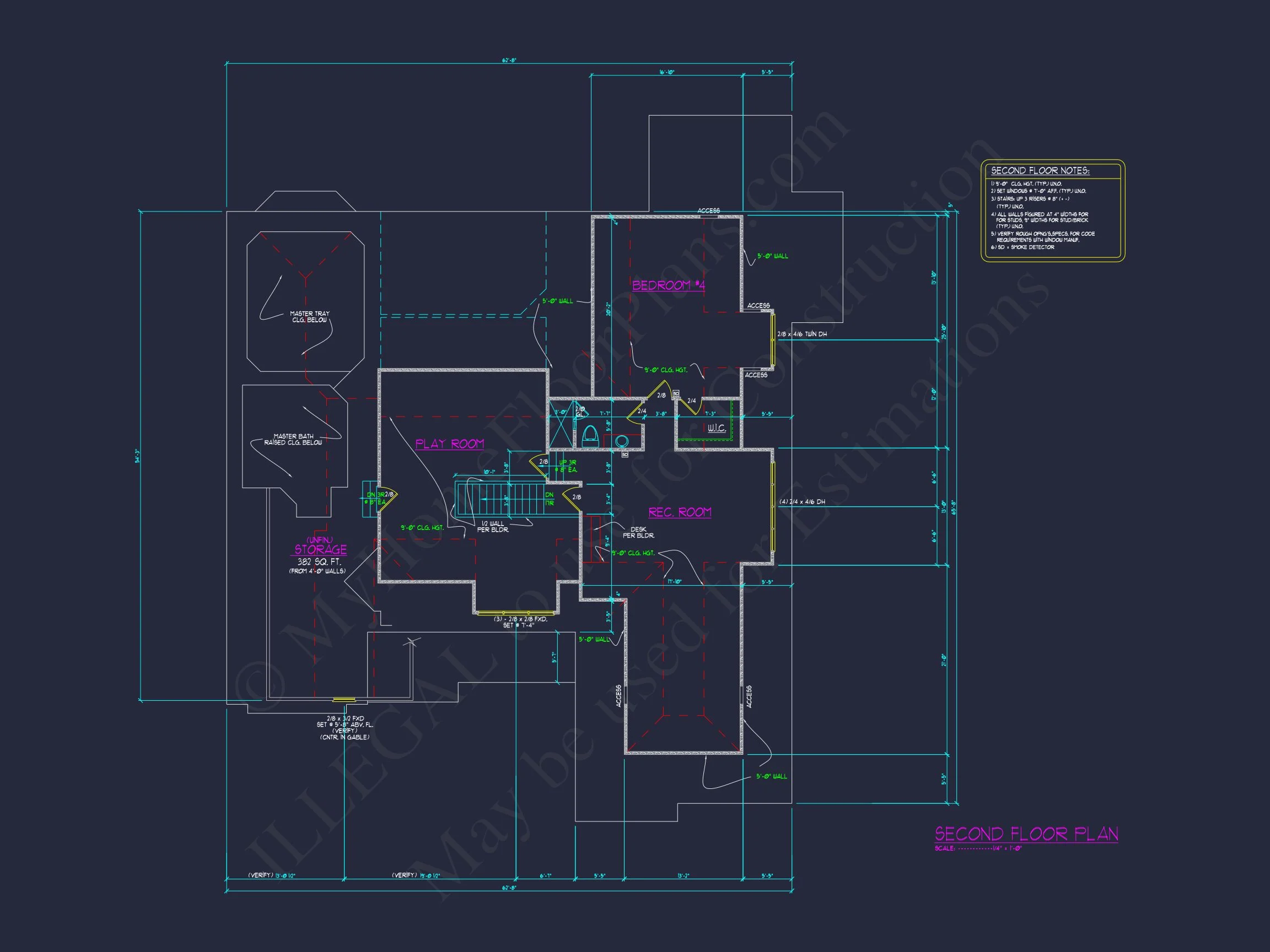 15-1777 HOUSE PLAN - Custom House Floor Plan: 2-Story, 4 Bedroom, CAD Designs 55 Custom house Floor Plan: 2-Story, 4 Bedroom, CAD Designs