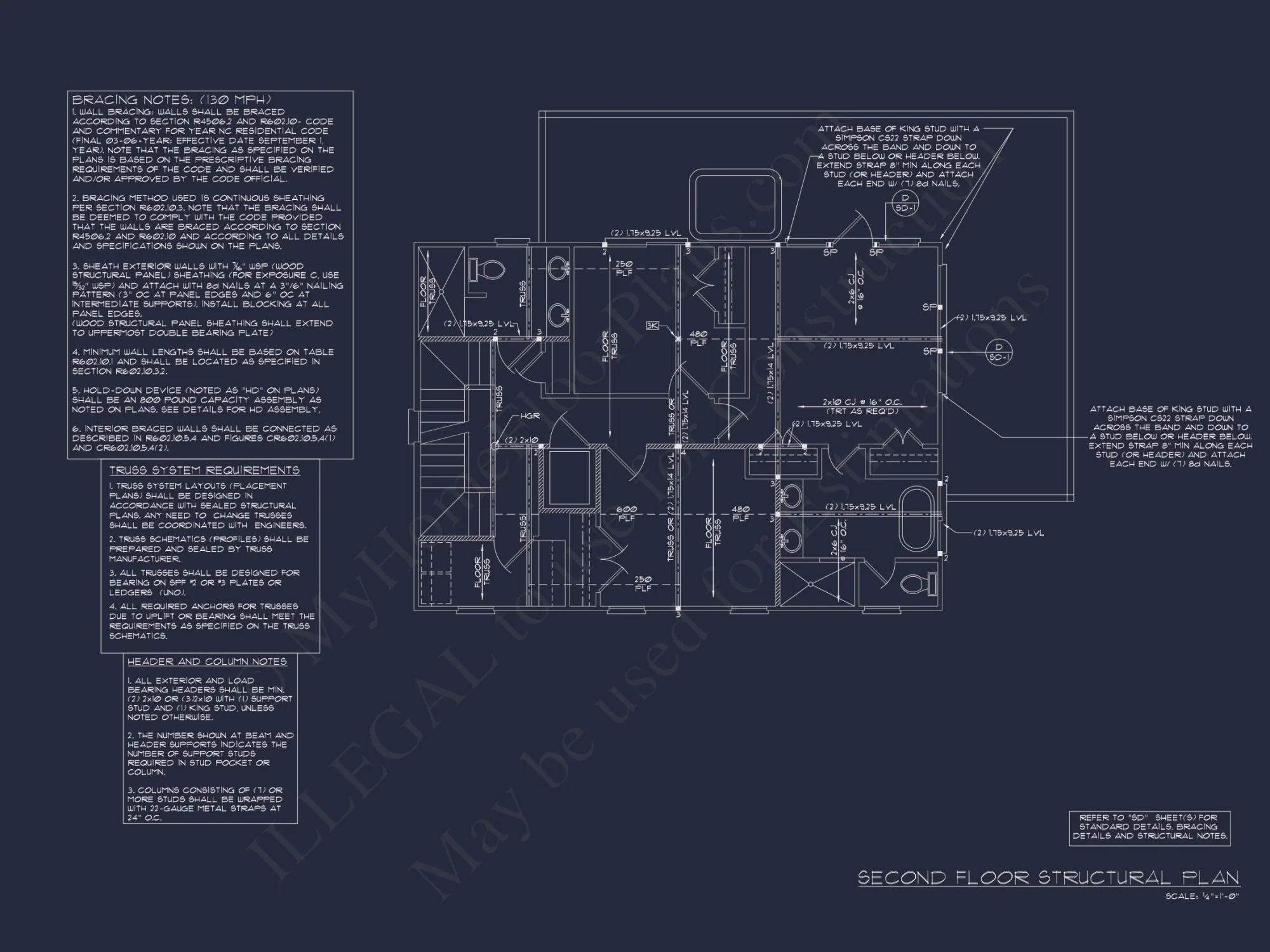 Modern Coastal house Plan with Architecturally Unique Blueprint Designs
