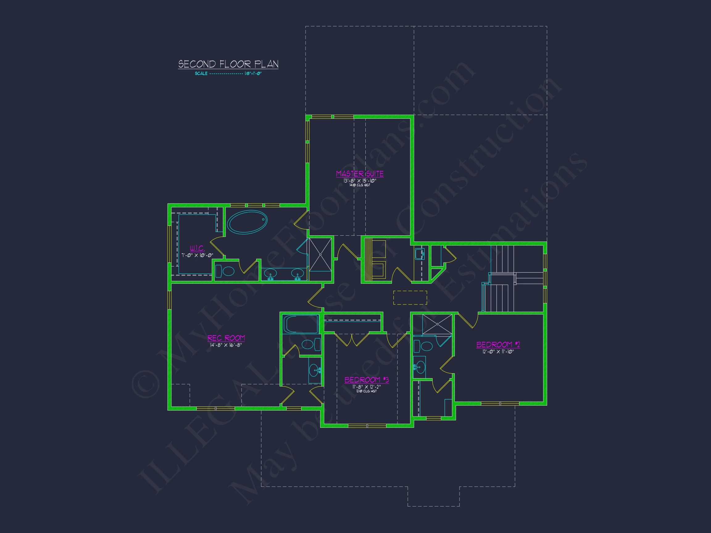 15-1603 HOUSE PLAN - Beautiful Two-Story House Plan with 3 Beds, Garage, and CAD Designs 10 Beautiful Two-Story house Plan with 3 Beds, Garage, and CAD Designs