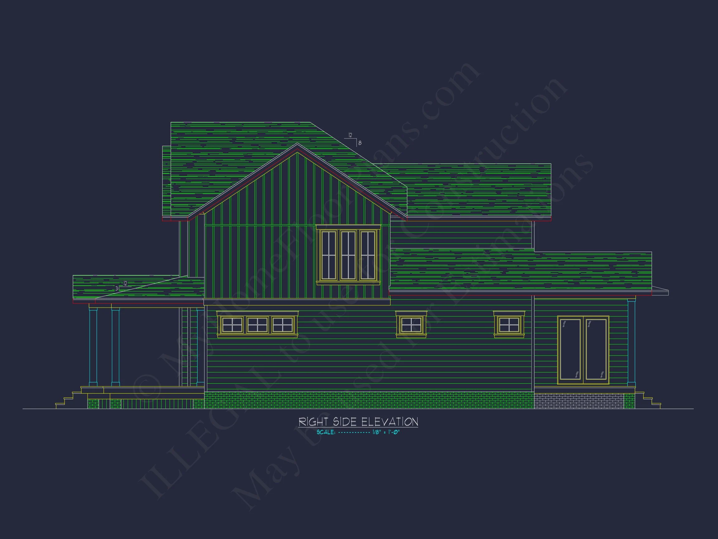 15-1603 HOUSE PLAN - Beautiful Two-Story House Plan with 3 Beds, Garage, and CAD Designs 5 Beautiful Two-Story house Plan with 3 Beds, Garage, and CAD Designs