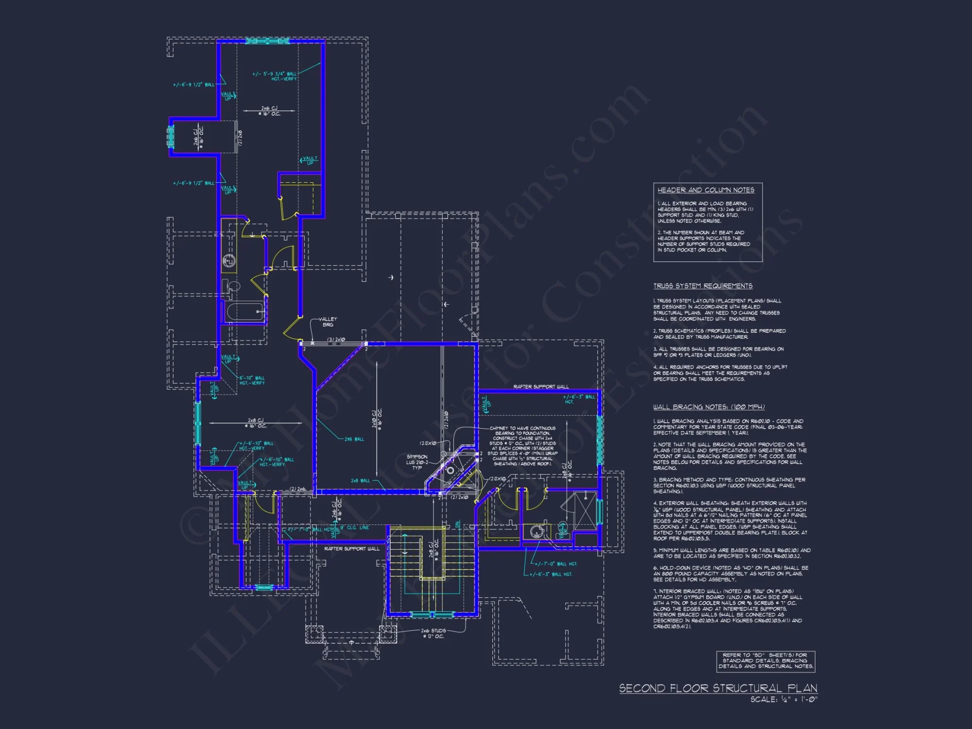 Craftsman house Plan with Detailed CAD Designs and Layouts