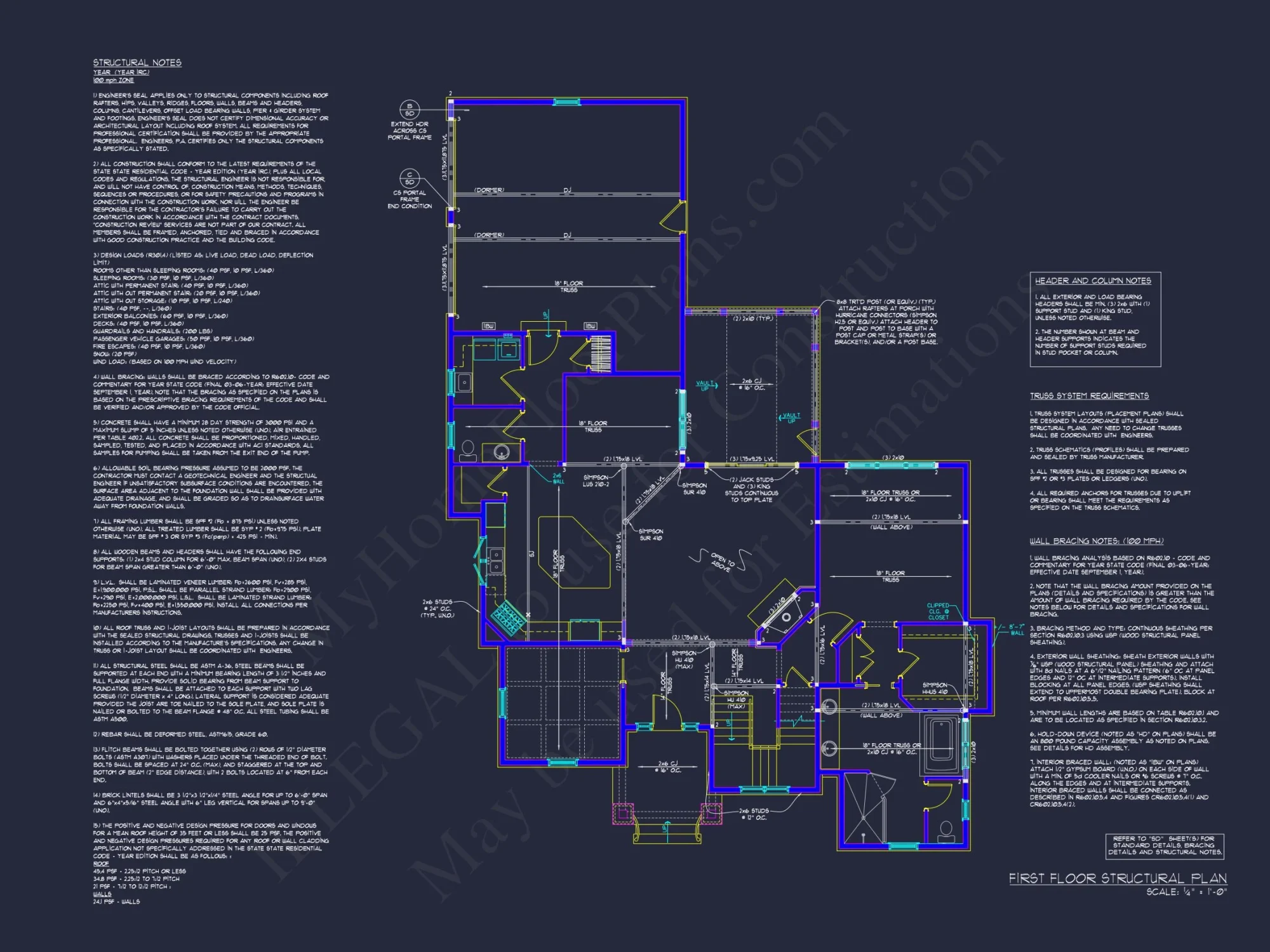 Craftsman house Plan with Detailed CAD Designs and Layouts