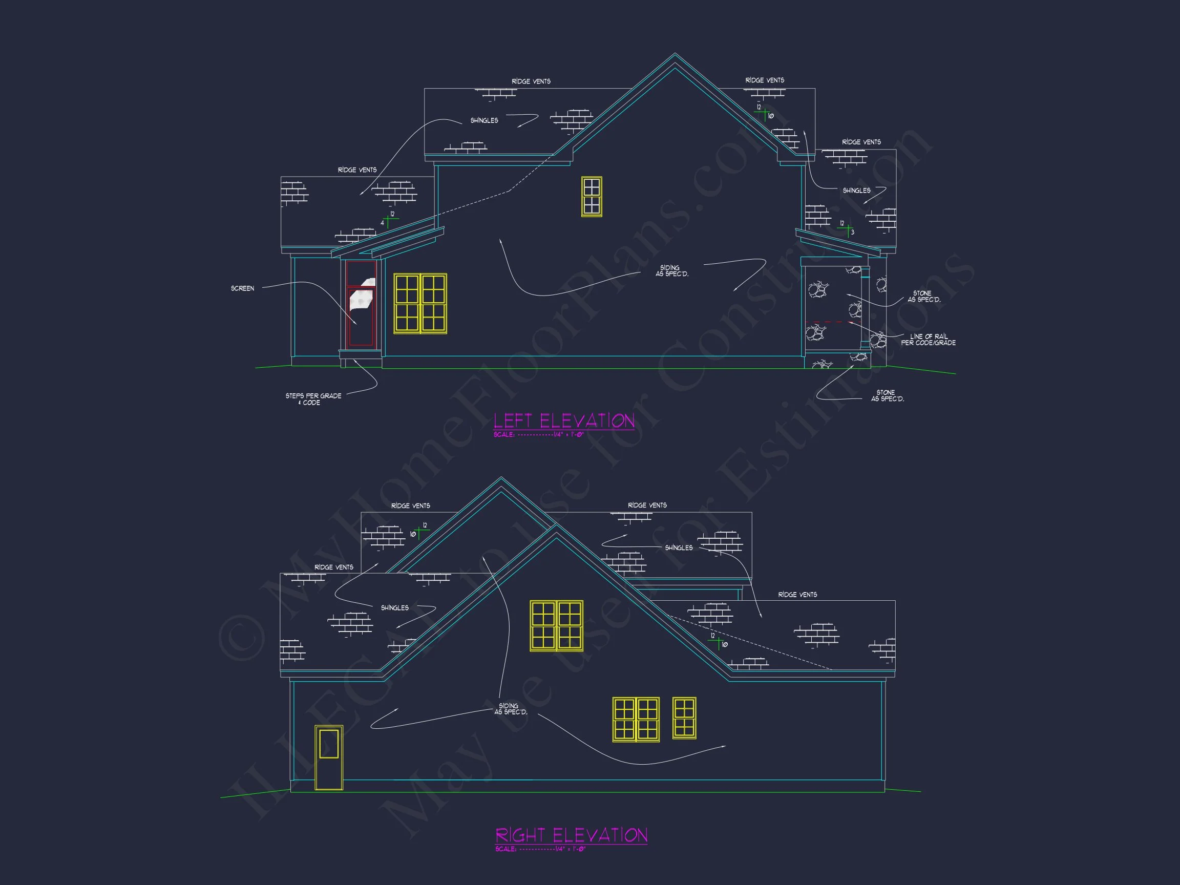 15-1580 HOUSE PLAN - Elegant House Plan with Spacious Floor Plan and Architectural Designs 4 Elegant house Plan with Spacious Floor Plan and Architectural Designs