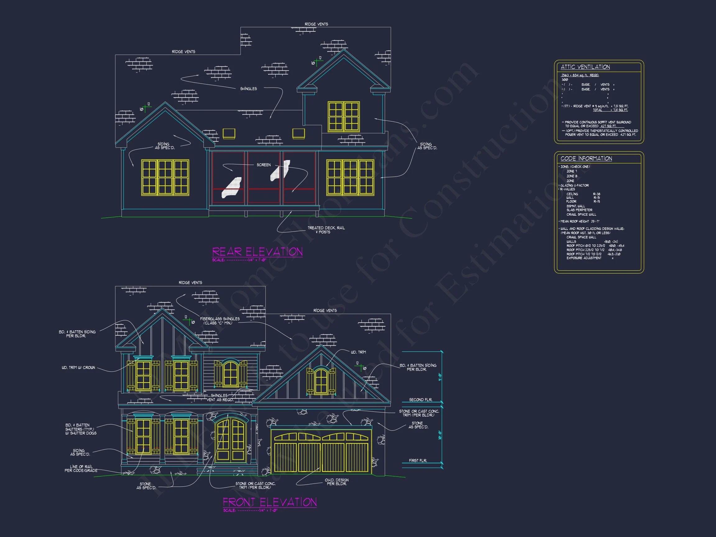 15-1580 HOUSE PLAN - Elegant House Plan with Spacious Floor Plan and Architectural Designs 3 Elegant house Plan with Spacious Floor Plan and Architectural Designs