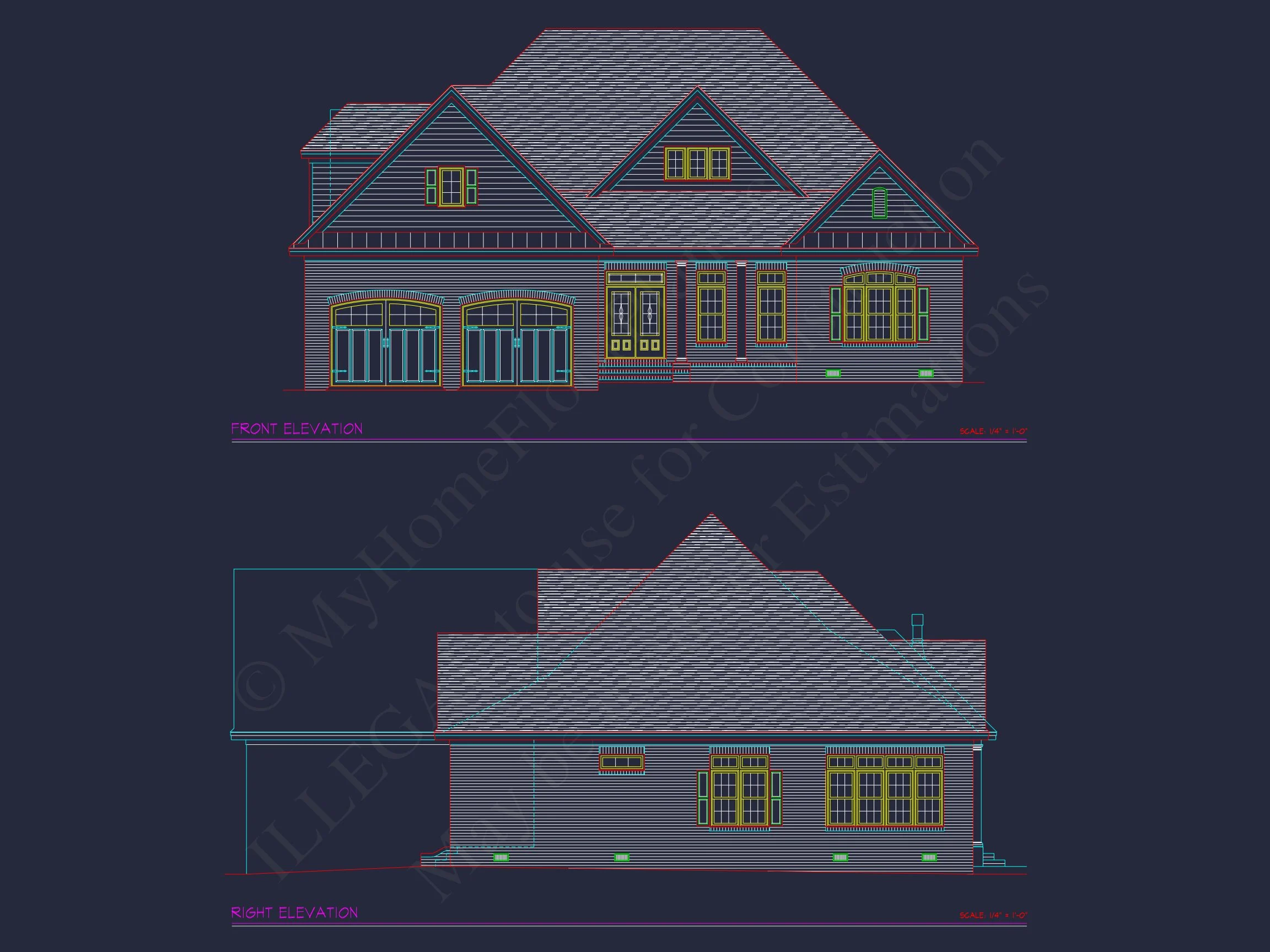 15-1356 HOUSE PLAN - Charming House Plan with 1.5 Story CAD Designs & Floor Plans 3 Charming house Plan with 1.5 Story CAD Designs & Floor Plans