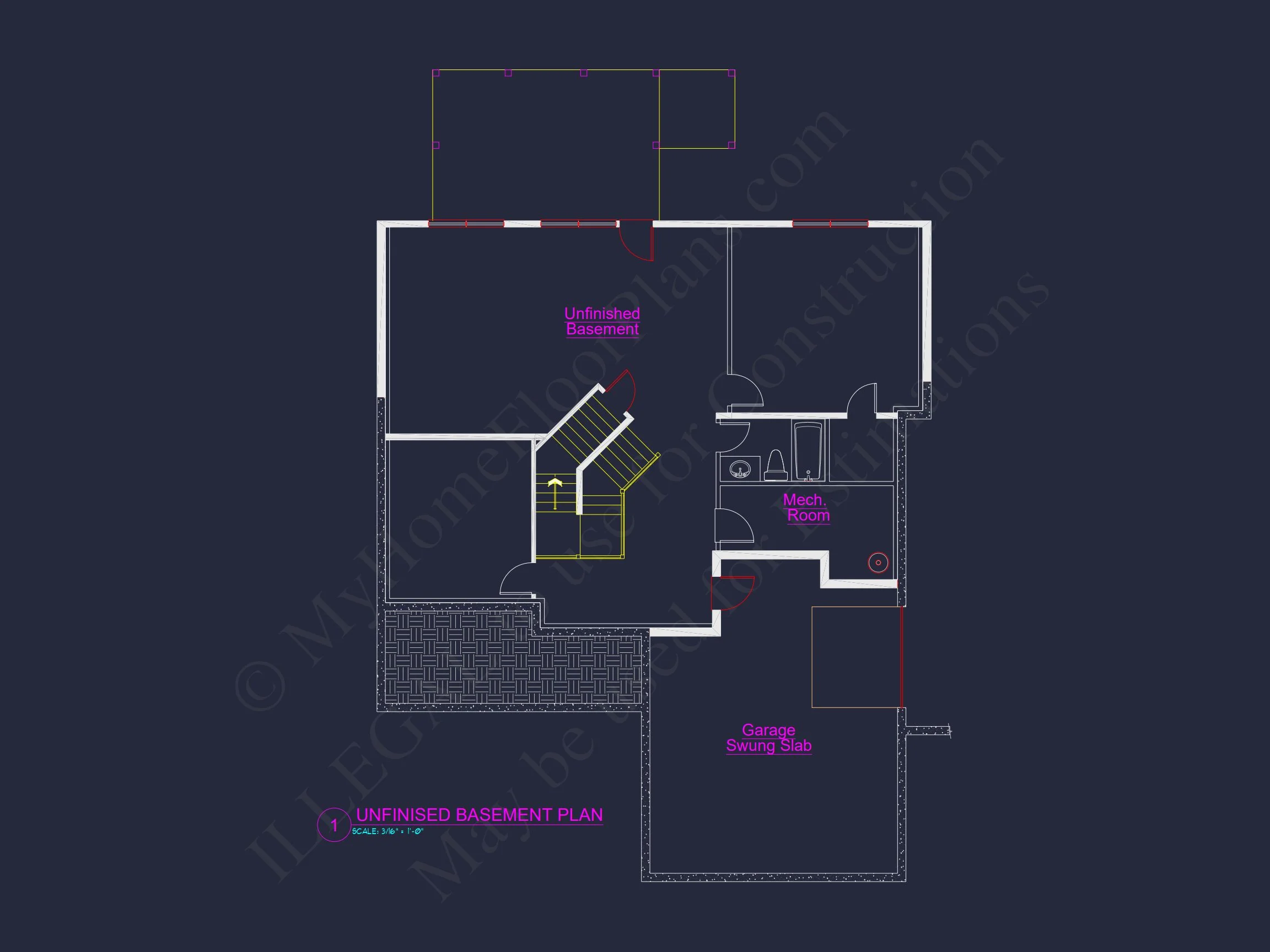 15-1319 HOUSE PLAN - Beautiful 4-Bedroom House Plan with Open Floor Designs & CAD Blueprint 8 Beautiful 4-Bedroom house Plan with Open Floor Designs & CAD Blueprint