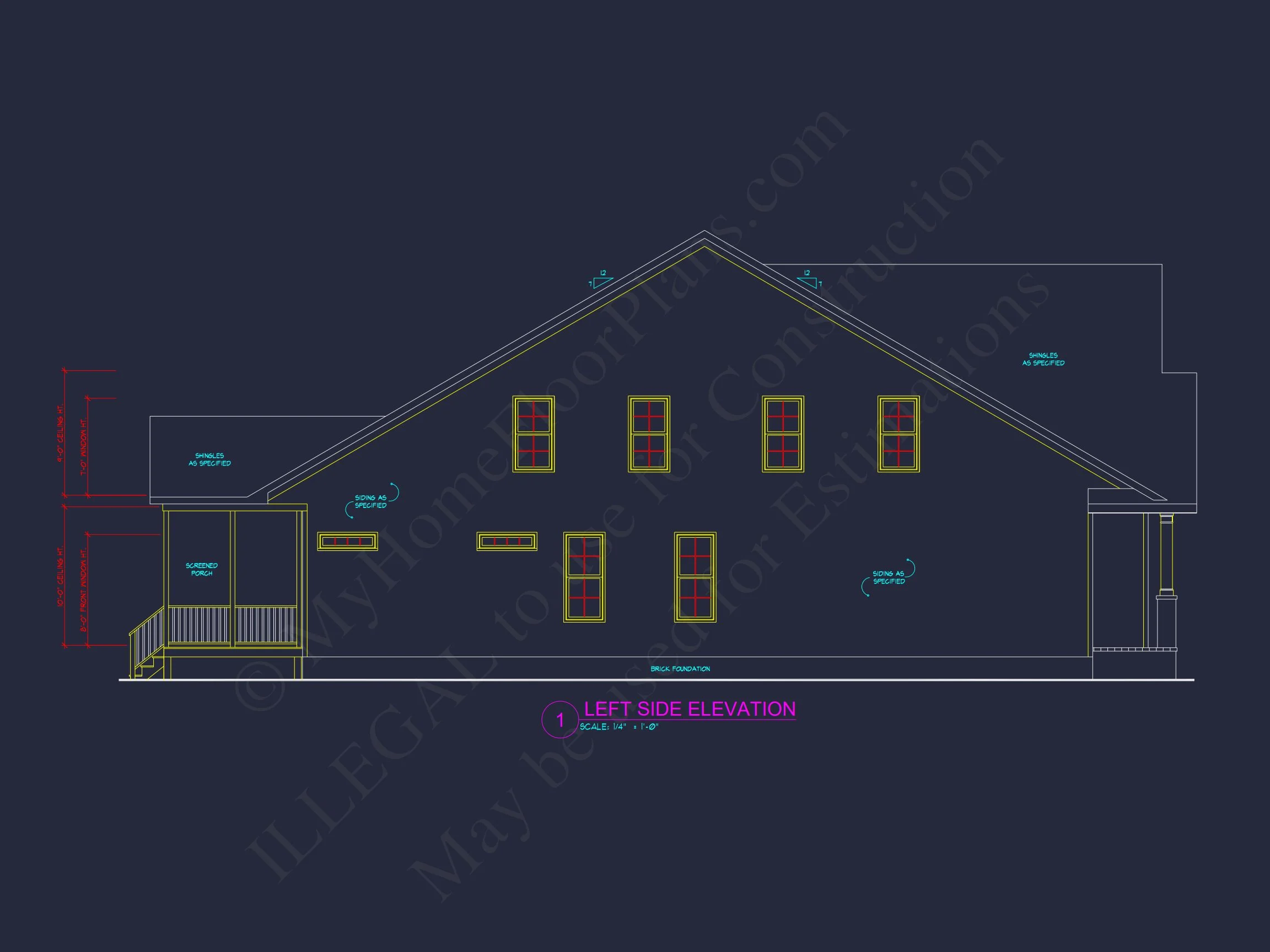 15-1309C HOUSE PLAN - Modern Craftsman House Plan with Open Floor Design & CAD Details 3 Modern Craftsman house Plan with Open Floor Design & CAD Details