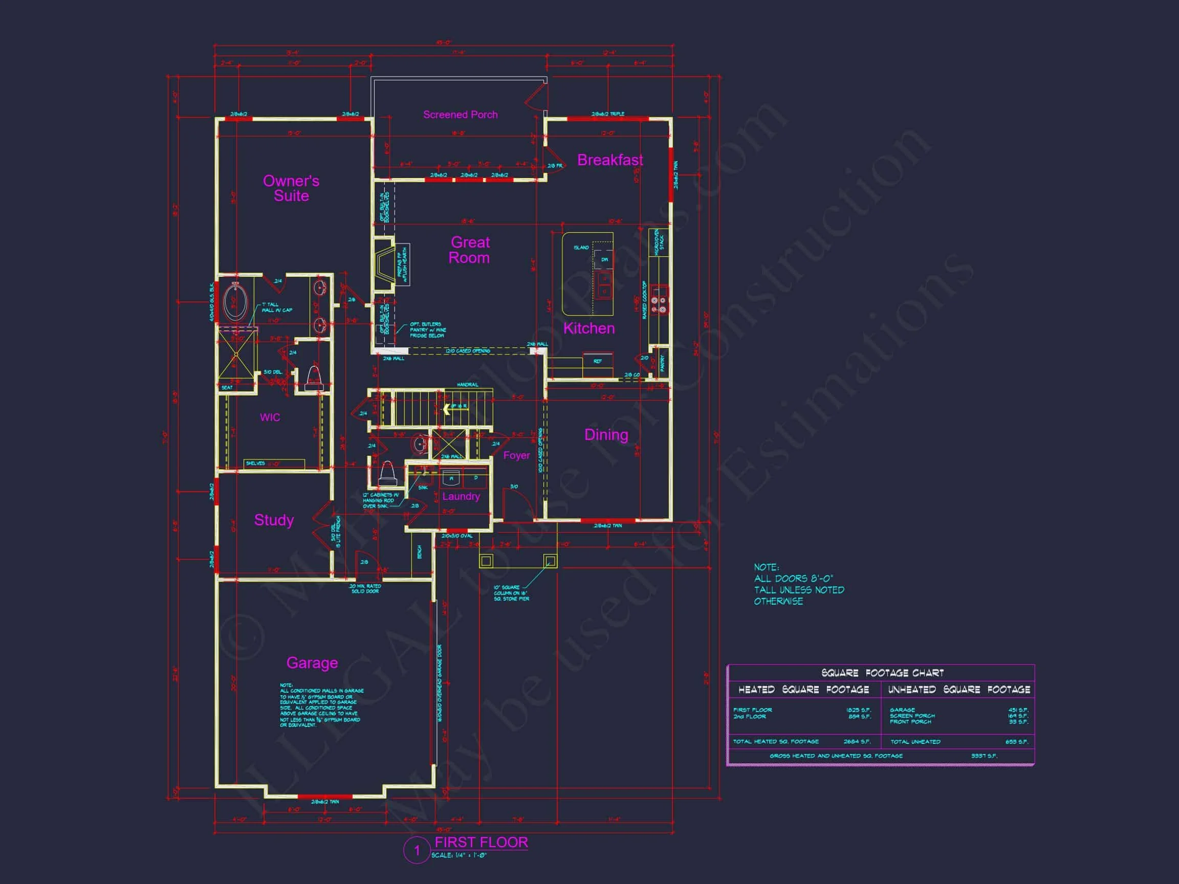 15-1308 HOUSE PLAN - Customizable House Floor Plan: Full-Featured Modern Blueprints 9 Customizable house Floor Plan: Full-Featured Modern Blueprints