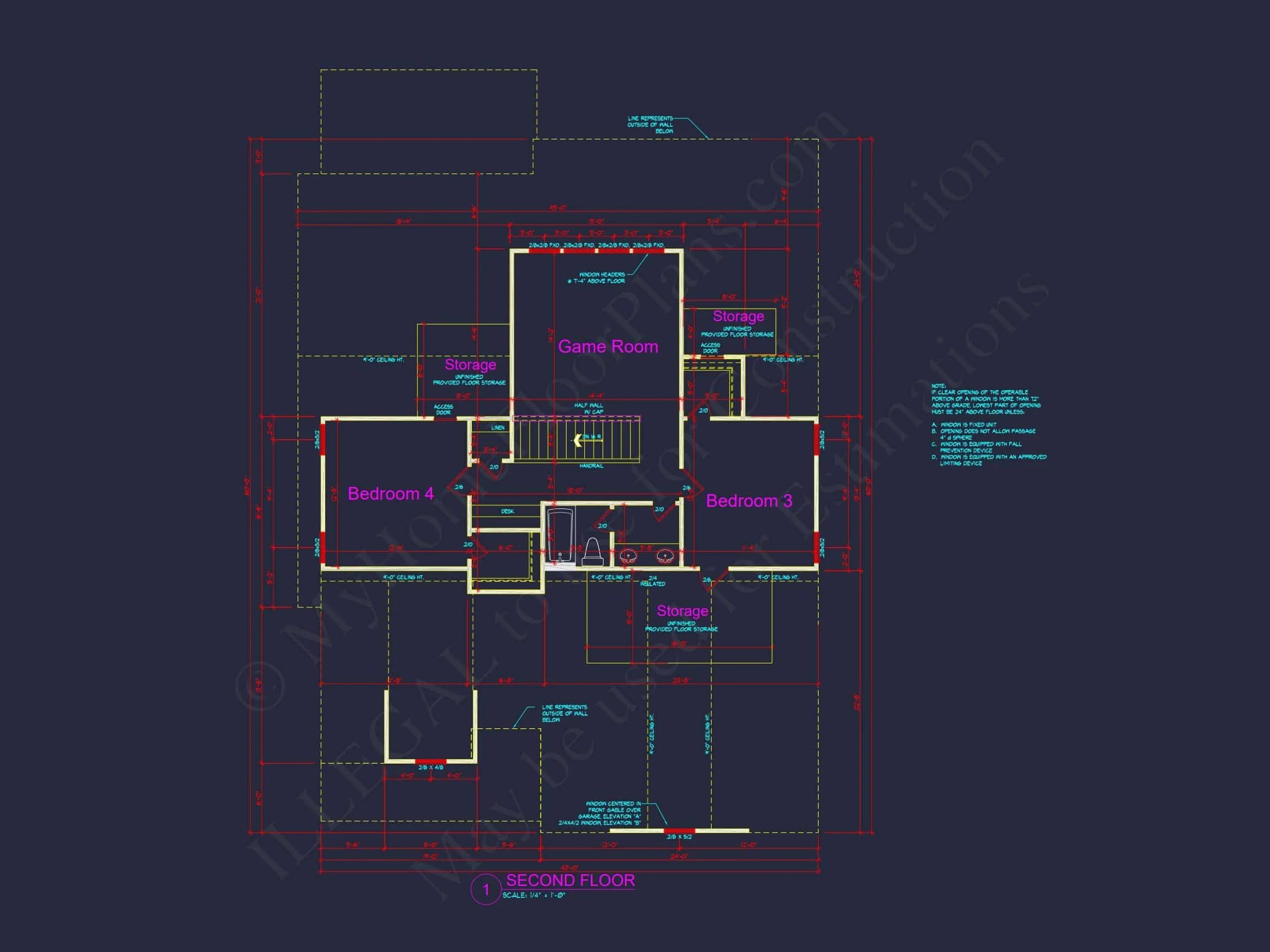 15-1208 HOUSE PLAN - Craftsman House Floor Plan with Detailed CAD Designs & Blueprint 8 Craftsman house Floor Plan with Detailed CAD Designs & Blueprint