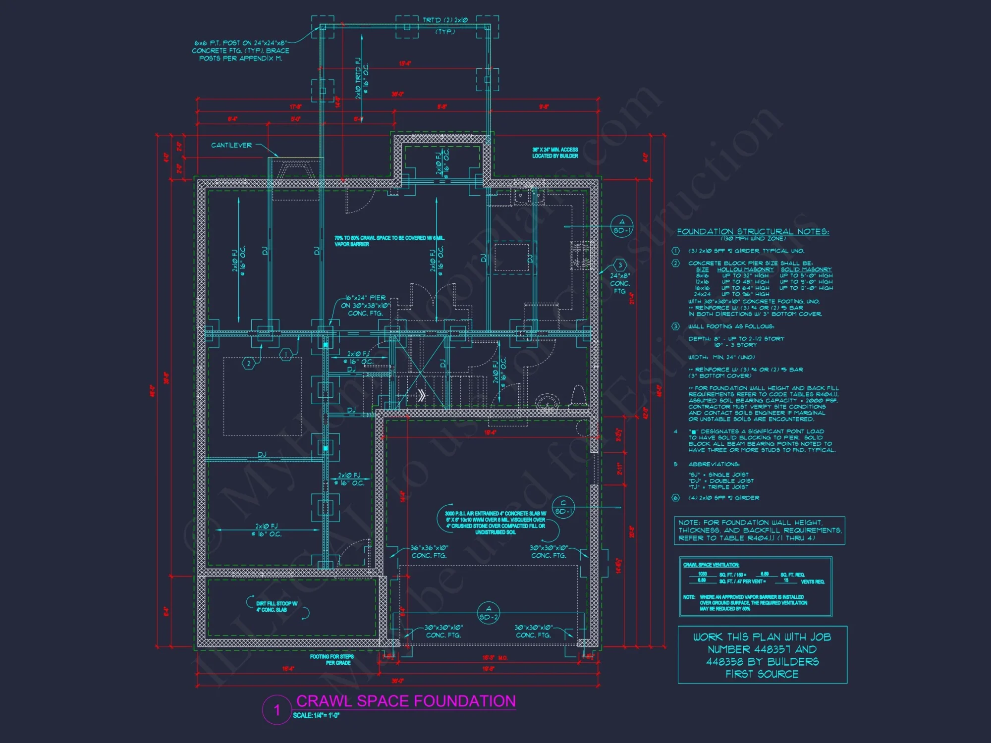 Modern house Design with 4 Bed CAD Blueprint Plans