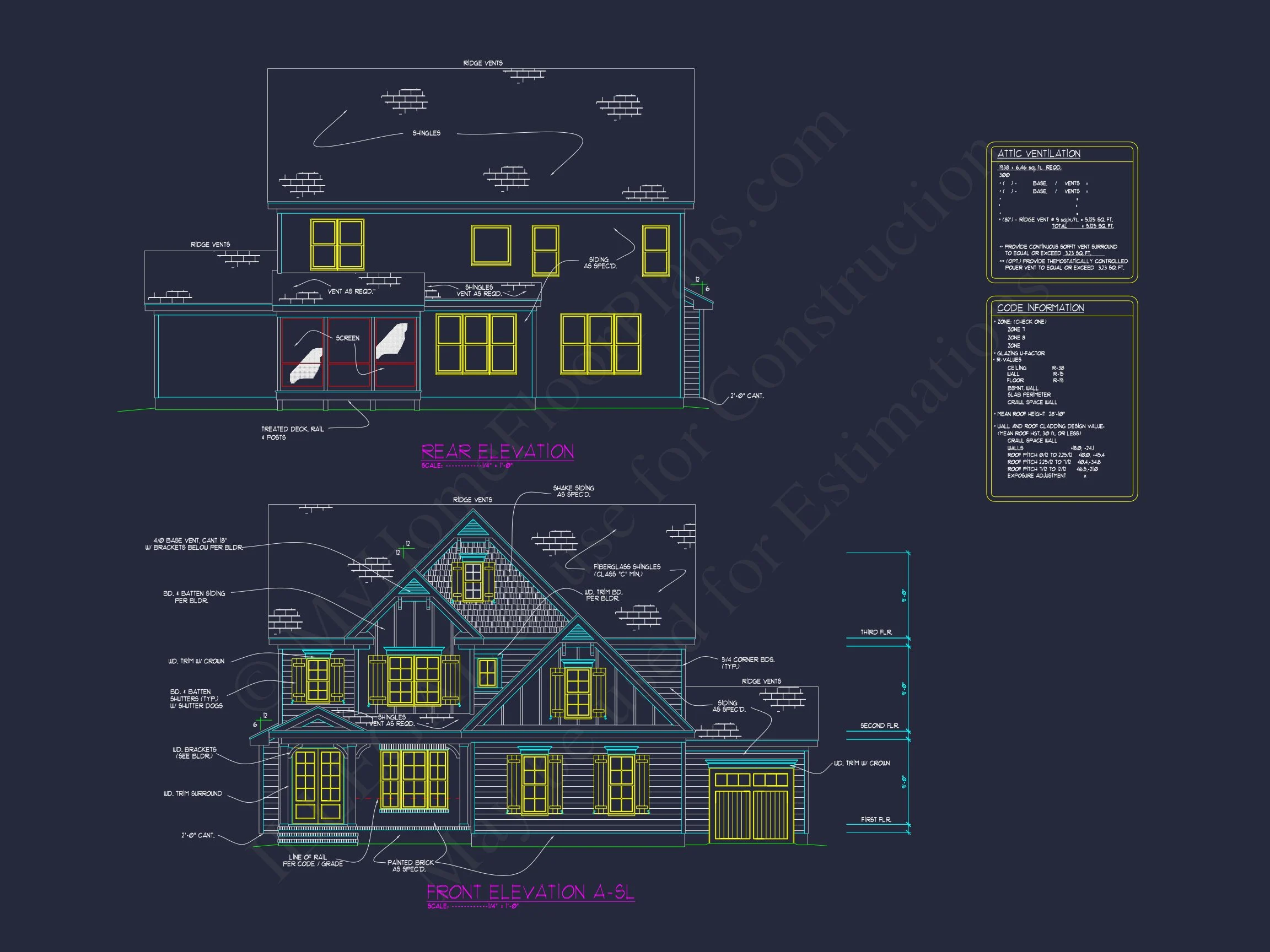 15-1119 HOUSE PLAN - Craftsman House Plan with Stunning 2-Story Design and Blueprint 5 Craftsman house Plan with Stunning 2-Story Design and Blueprint