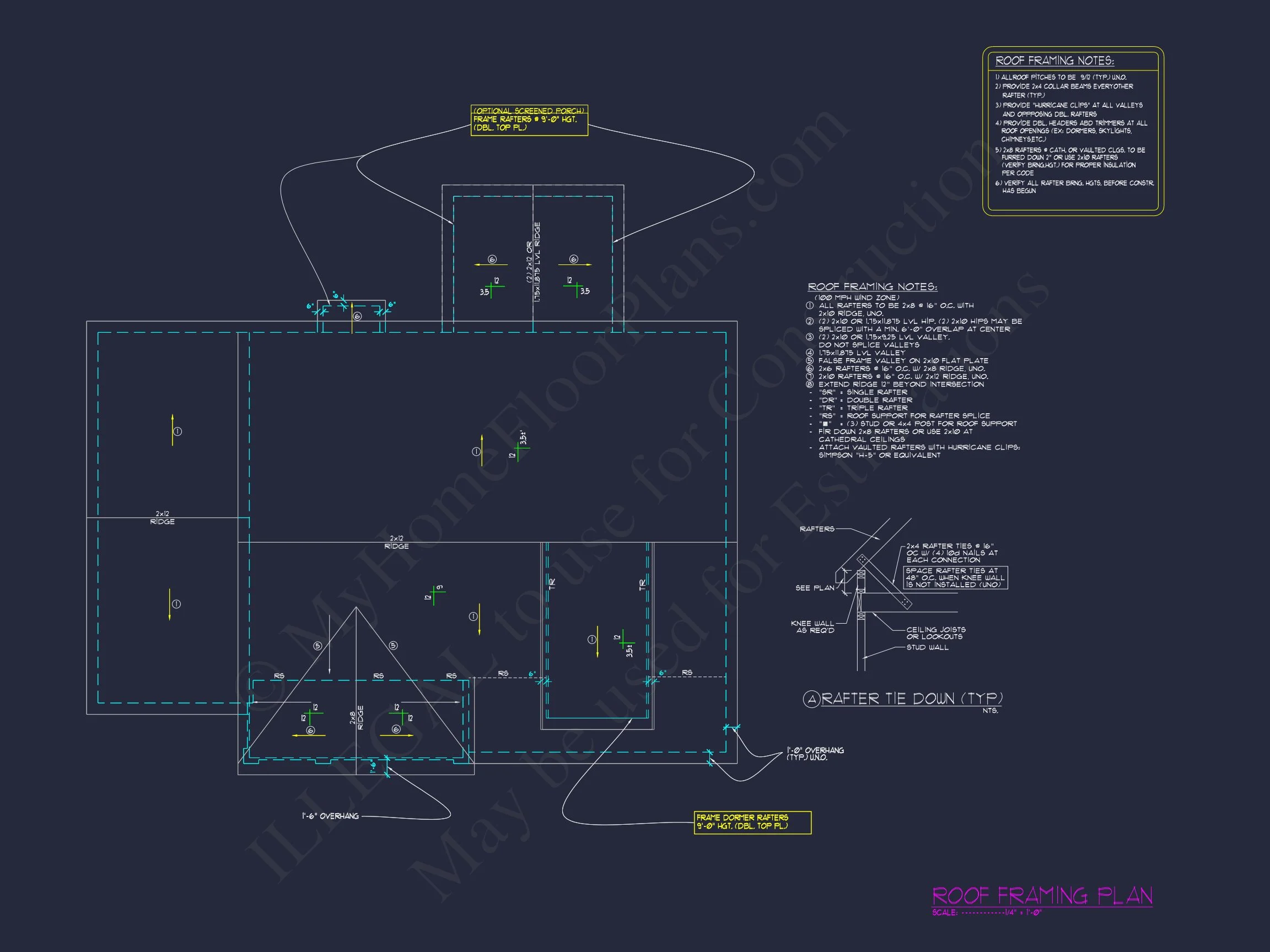15-1083 HOUSE PLAN - Craftsman House Floor Plan with 4 Bedrooms & 2-Car Garage 12 Craftsman house Floor Plan with 4 Bedrooms & 2-Car Garage