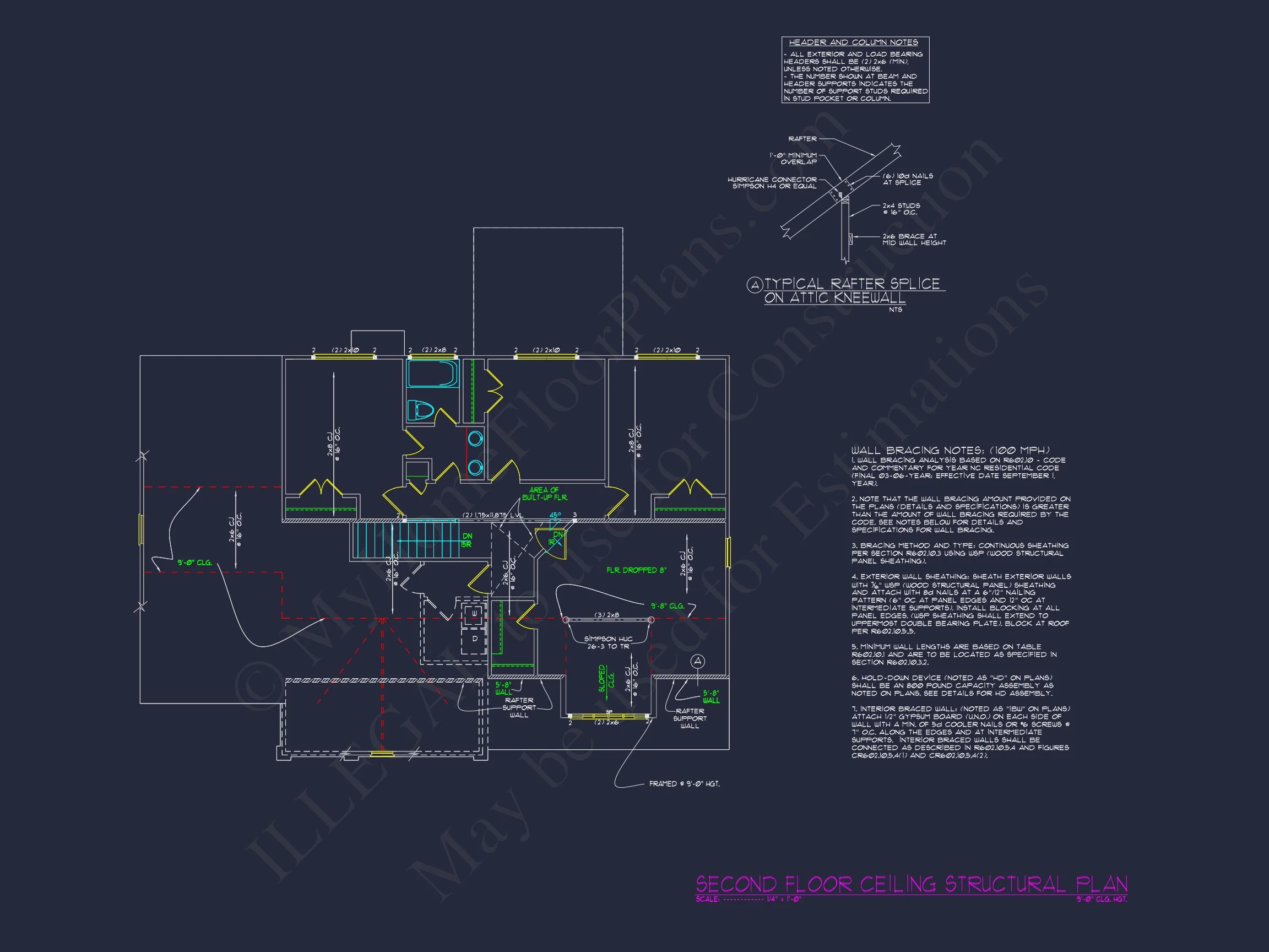 15-1083 HOUSE PLAN - Craftsman House Floor Plan with 4 Bedrooms & 2-Car Garage 11 Craftsman house Floor Plan with 4 Bedrooms & 2-Car Garage